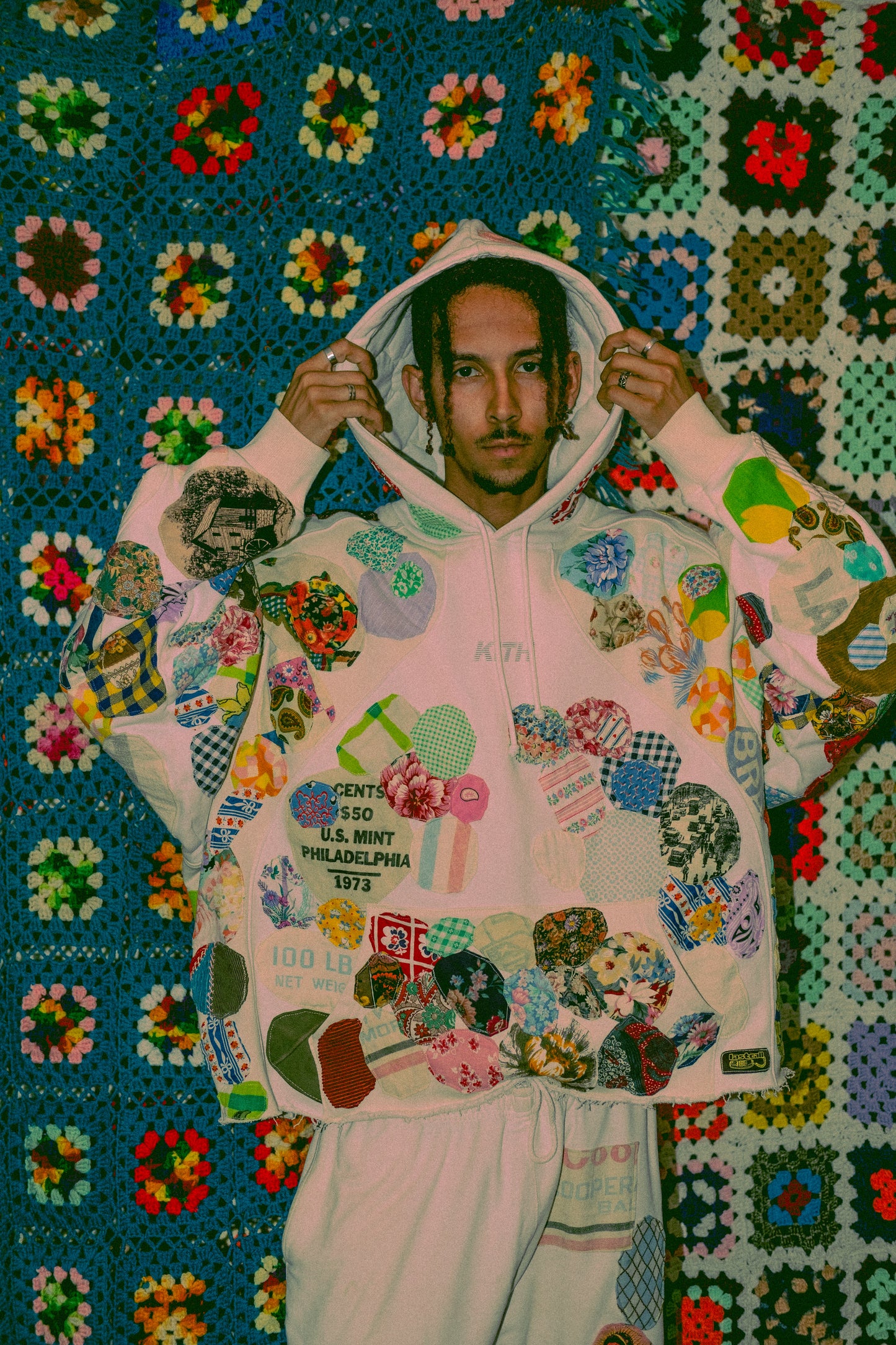 Patched up Kith hoodie