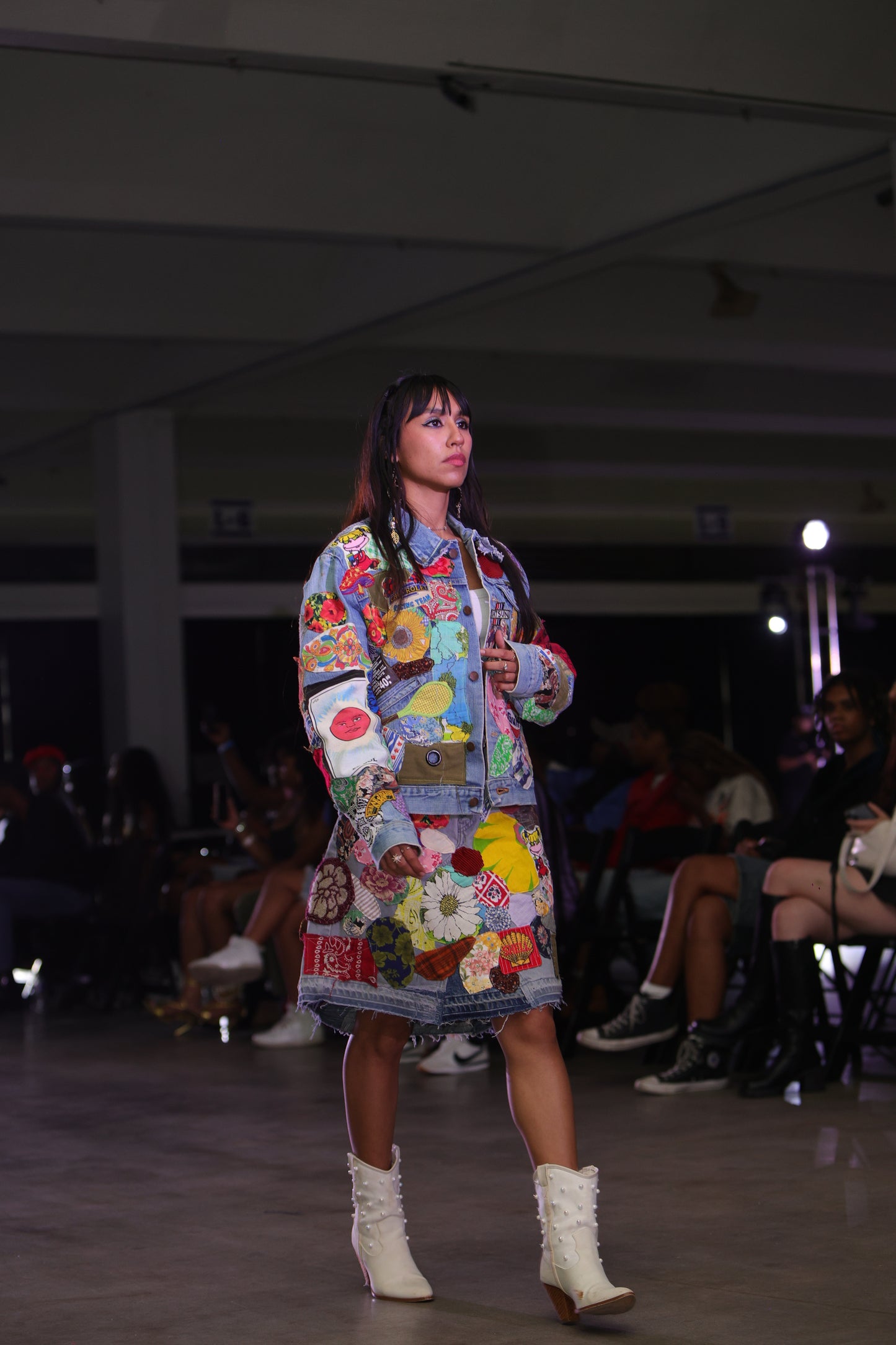 Patched up vintage Levis skirt