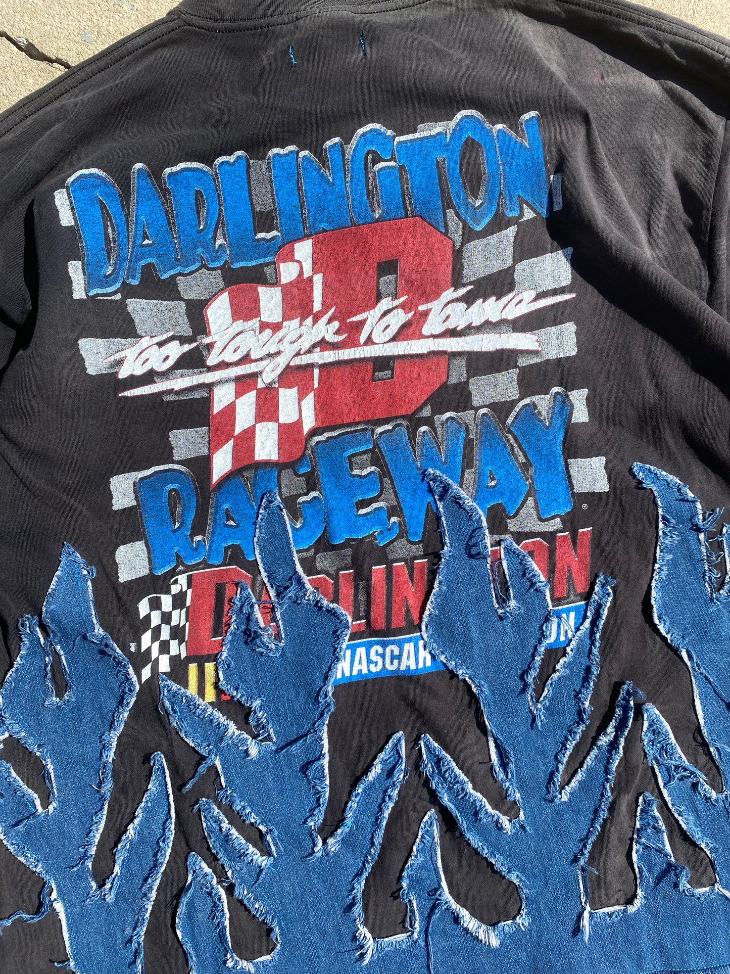 Vintage Darlighton denim flame tee