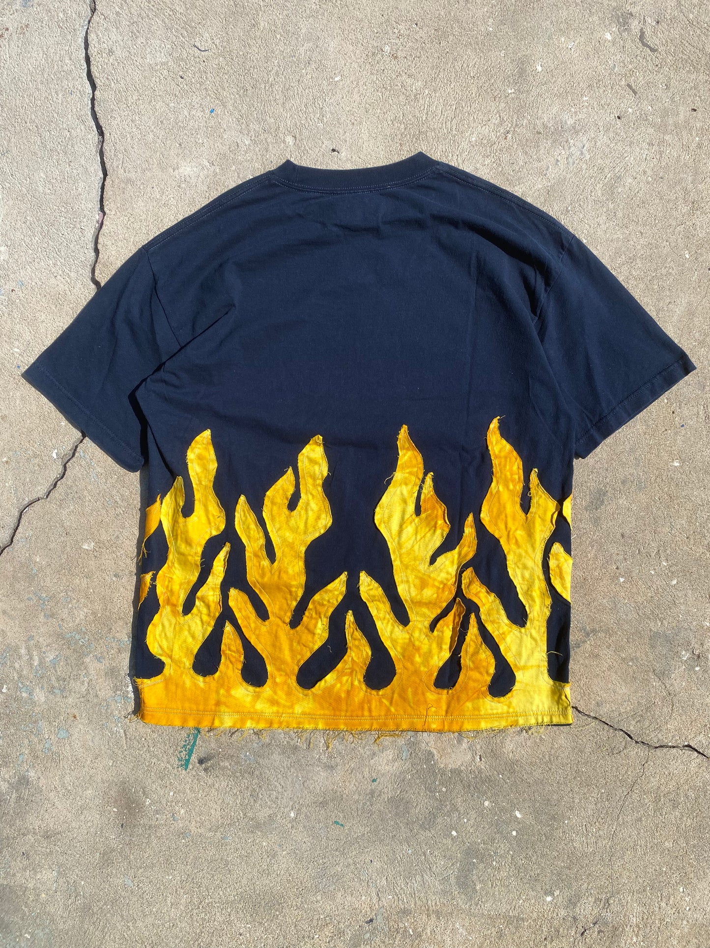 Nike yellow flame tee