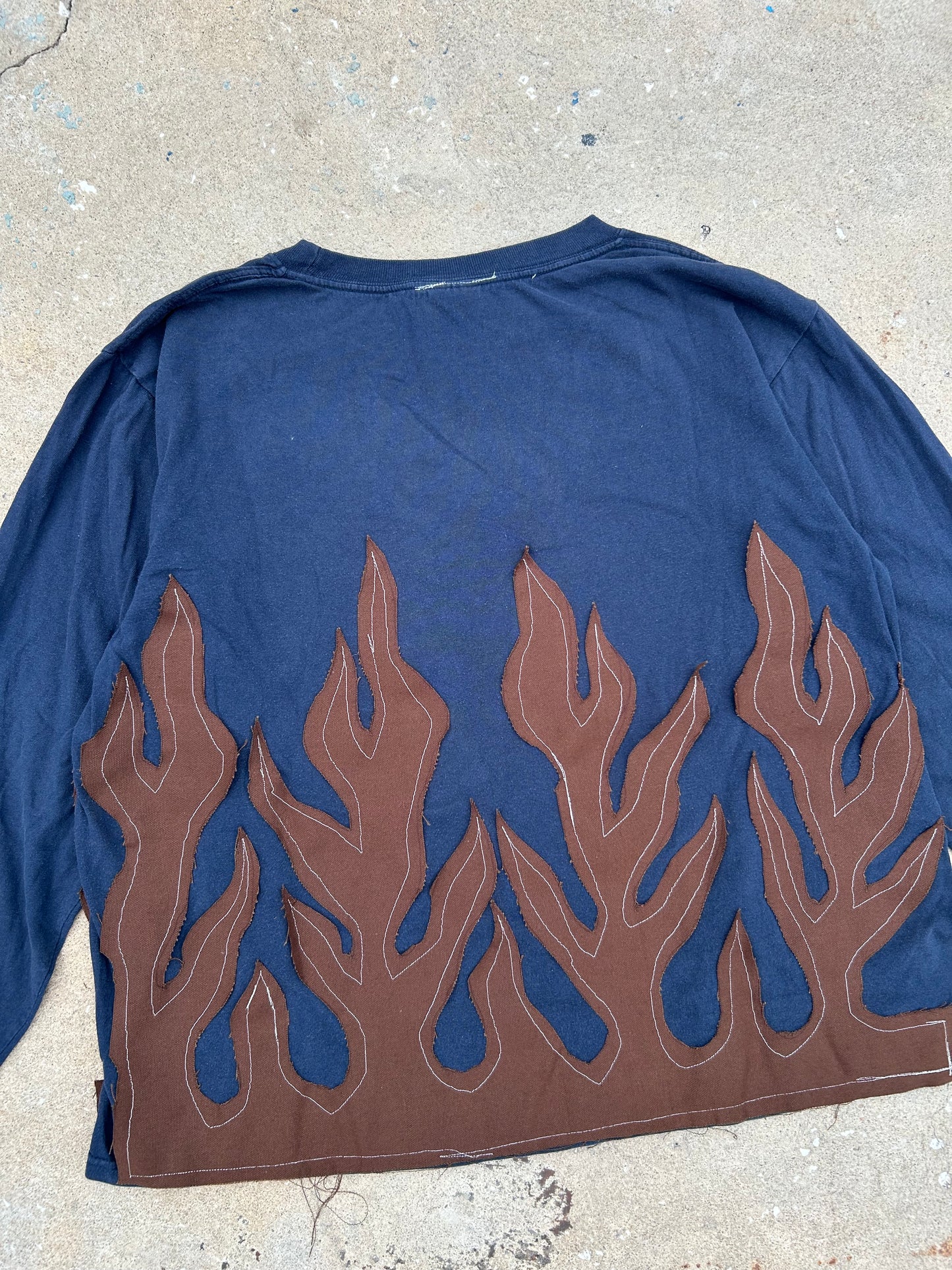 wolf flame long sleeve shirt