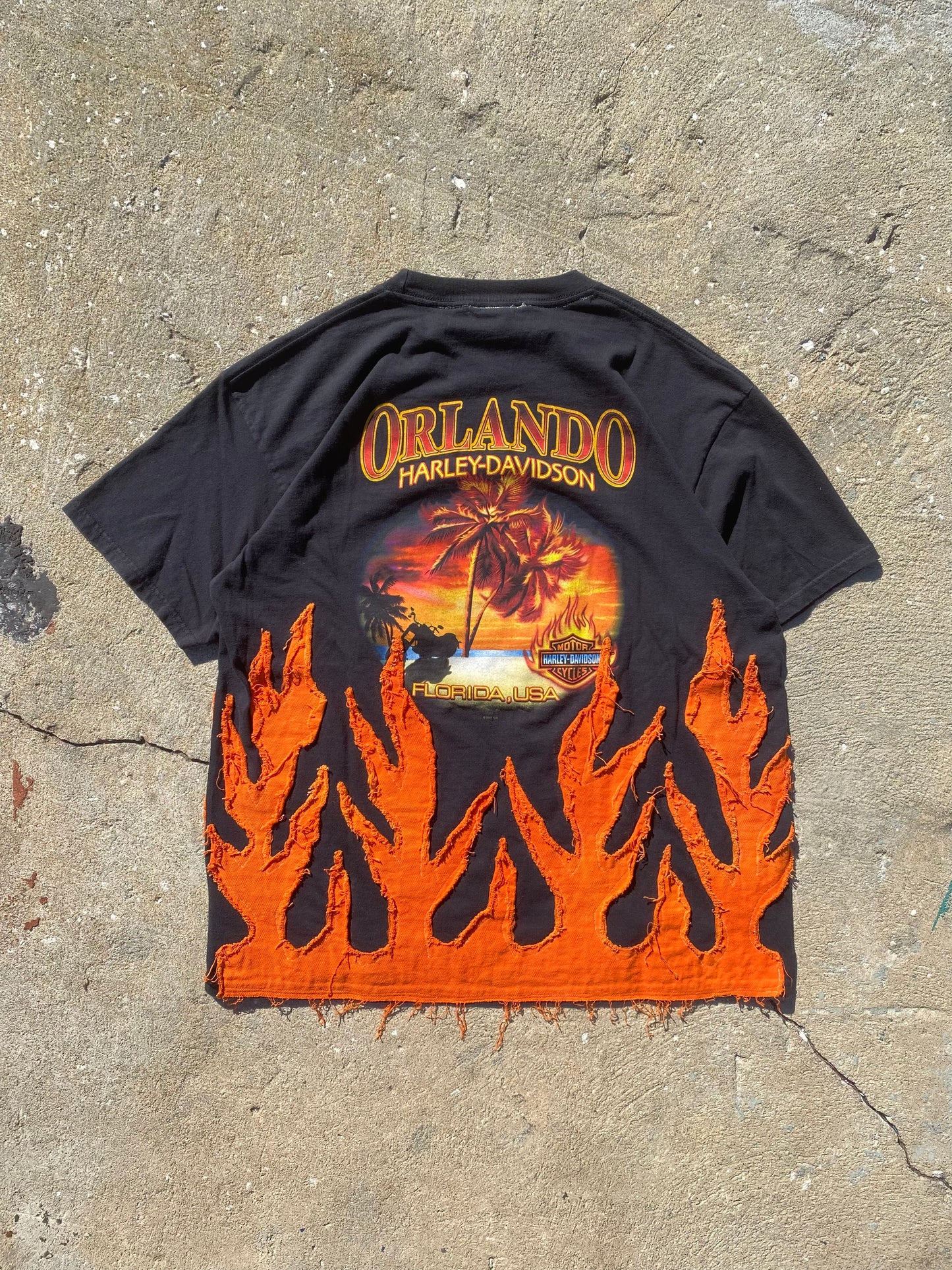 Harley flame tee 10