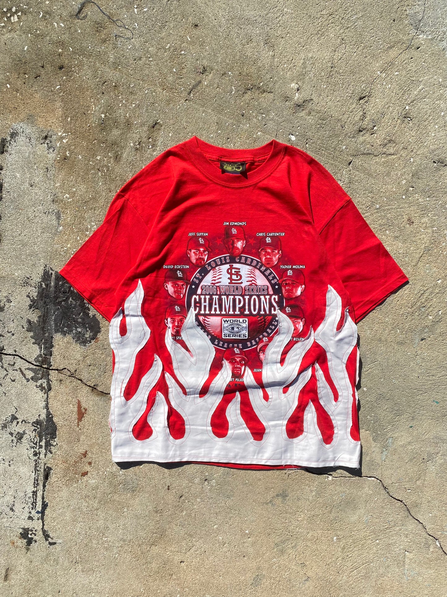 ST LOUIS CARDINALS flame tee 2