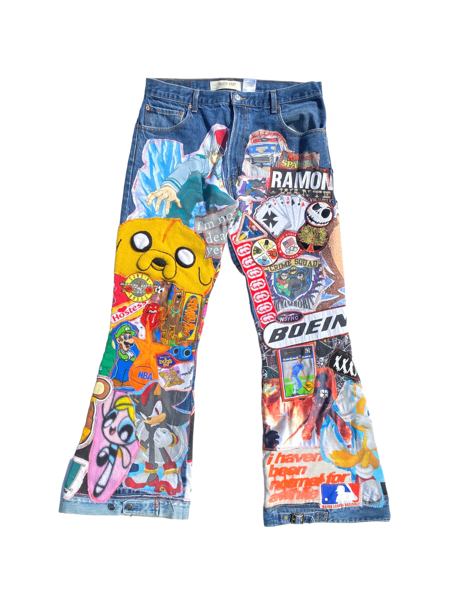 patched up flare levis