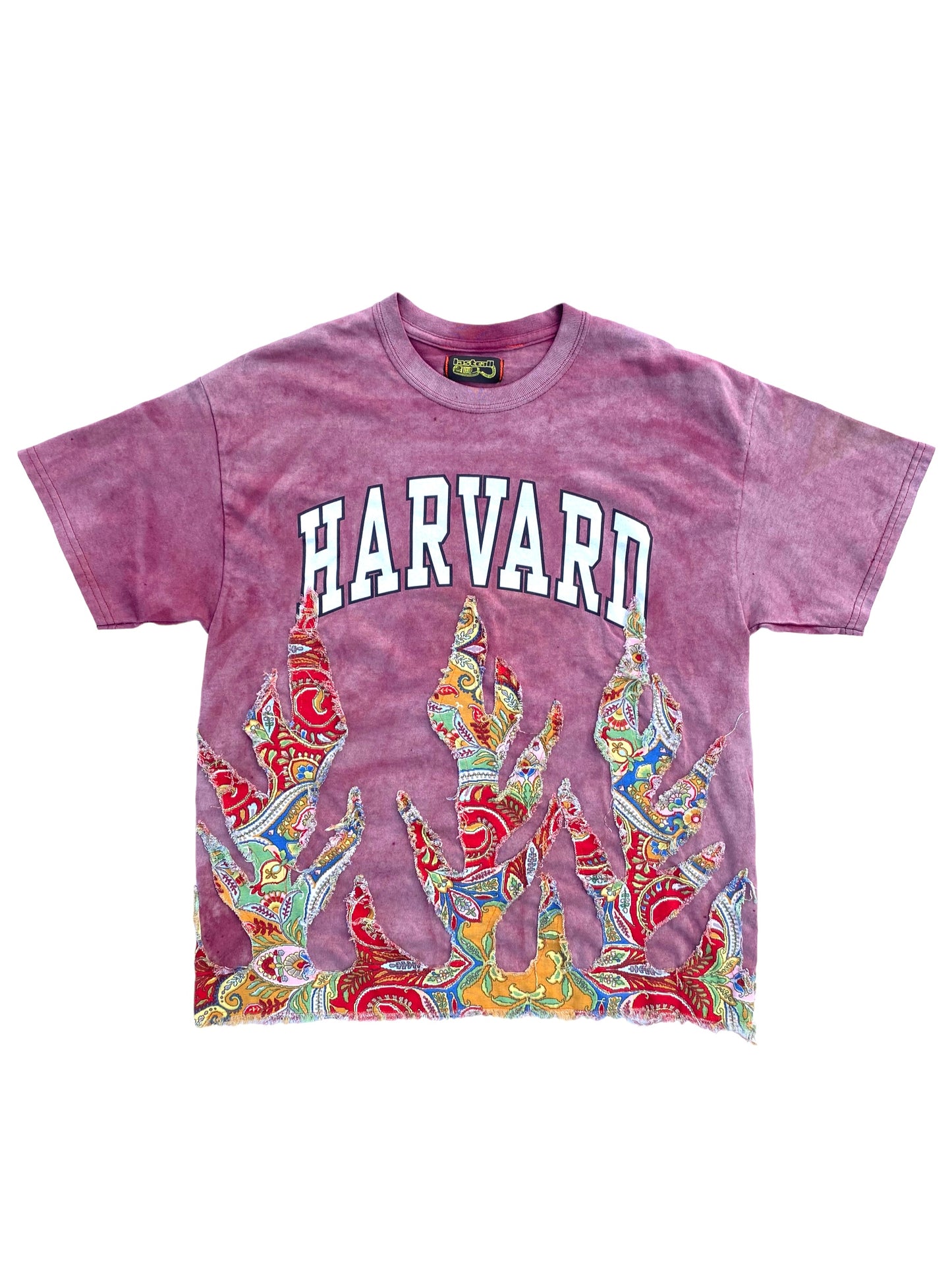 sun faded Harvard paisley flame tee