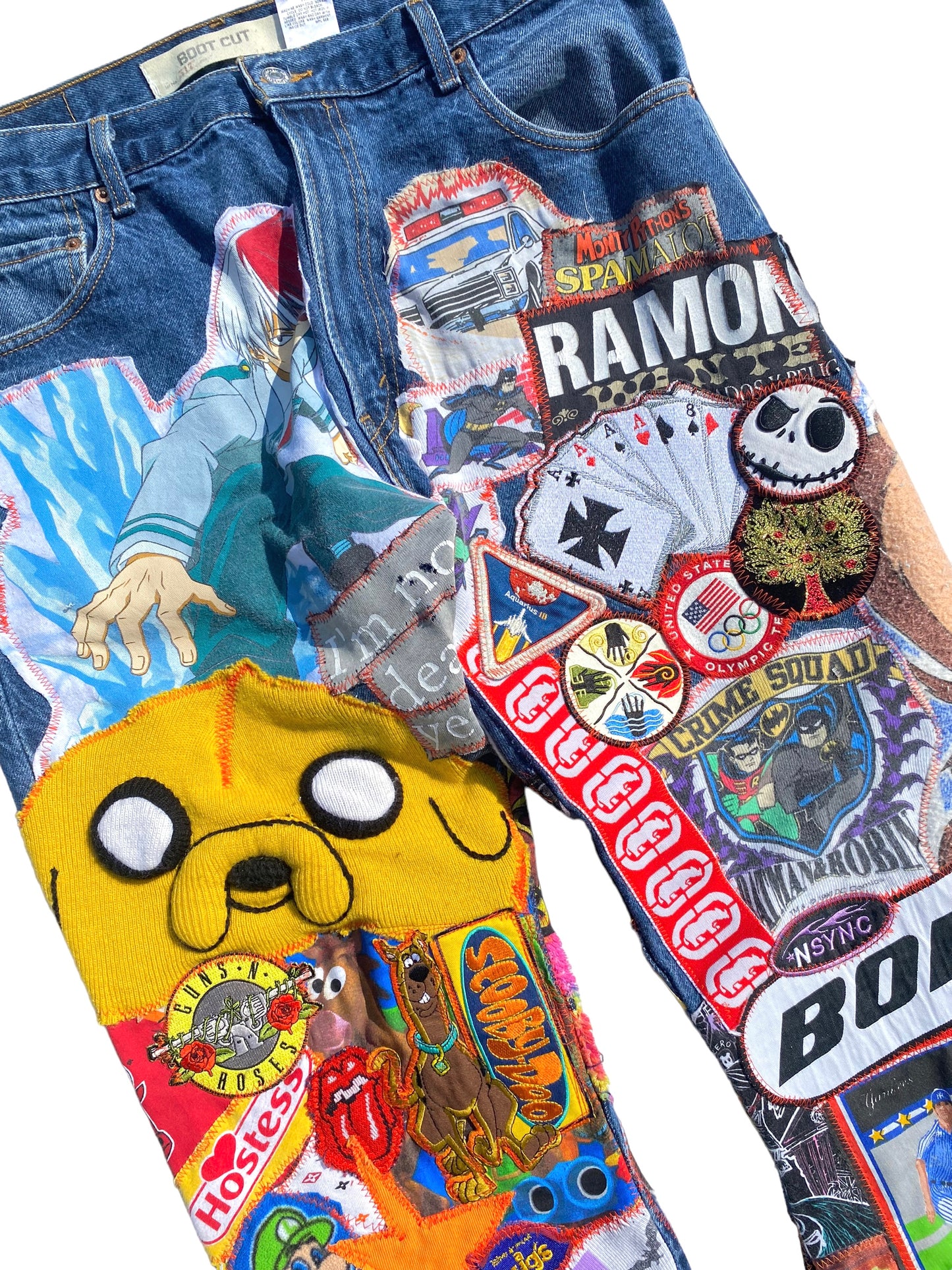 patched up flare levis