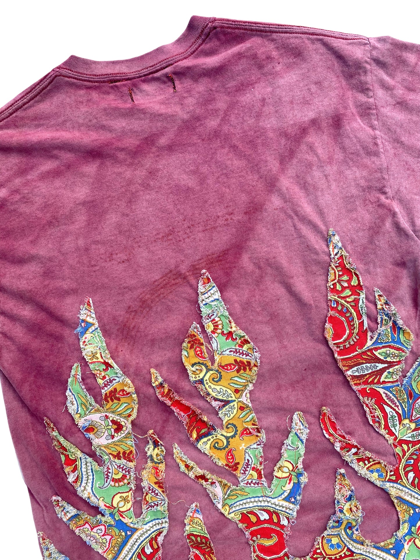 sun faded Harvard paisley flame tee
