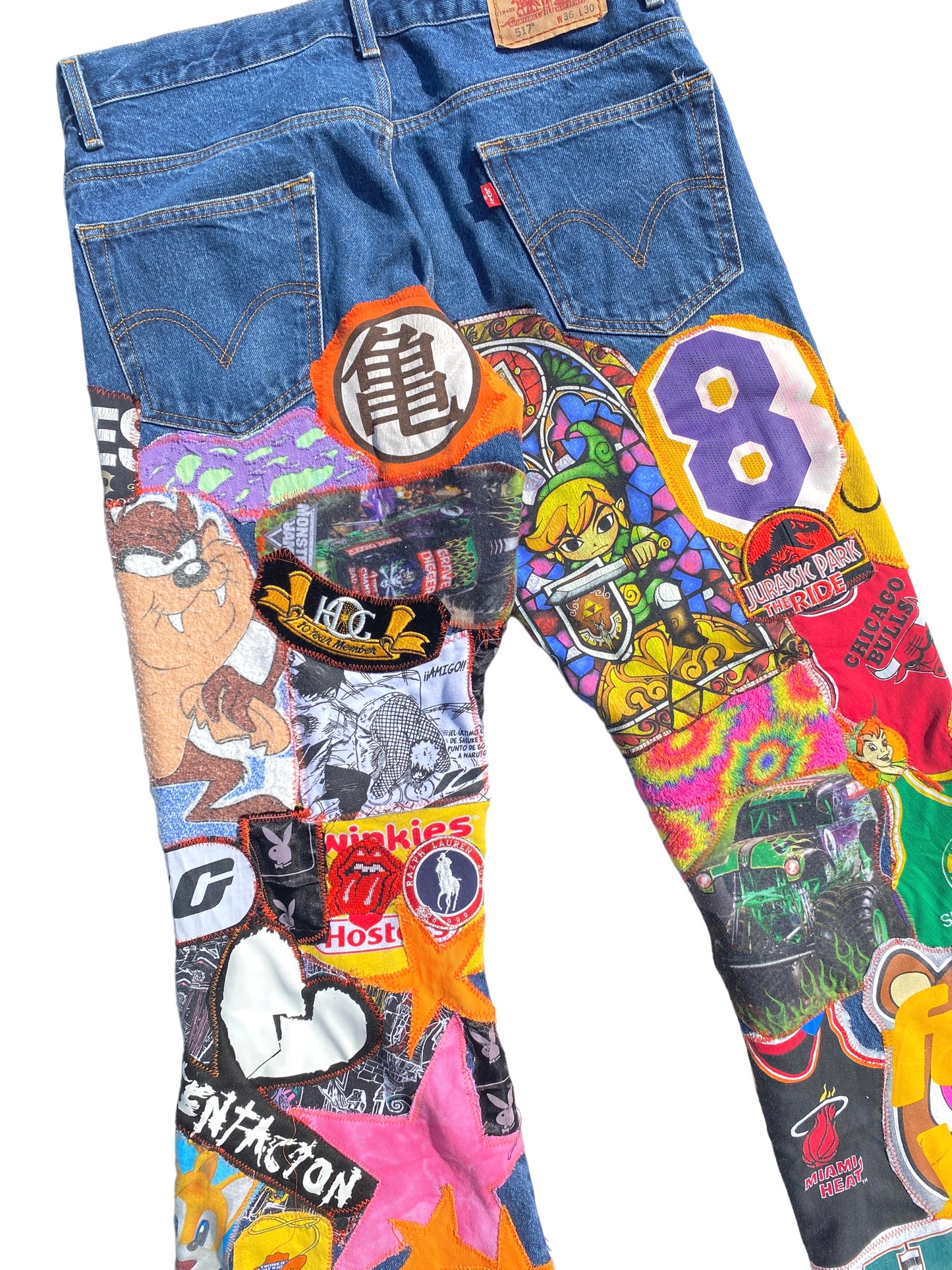 patched up flare levis