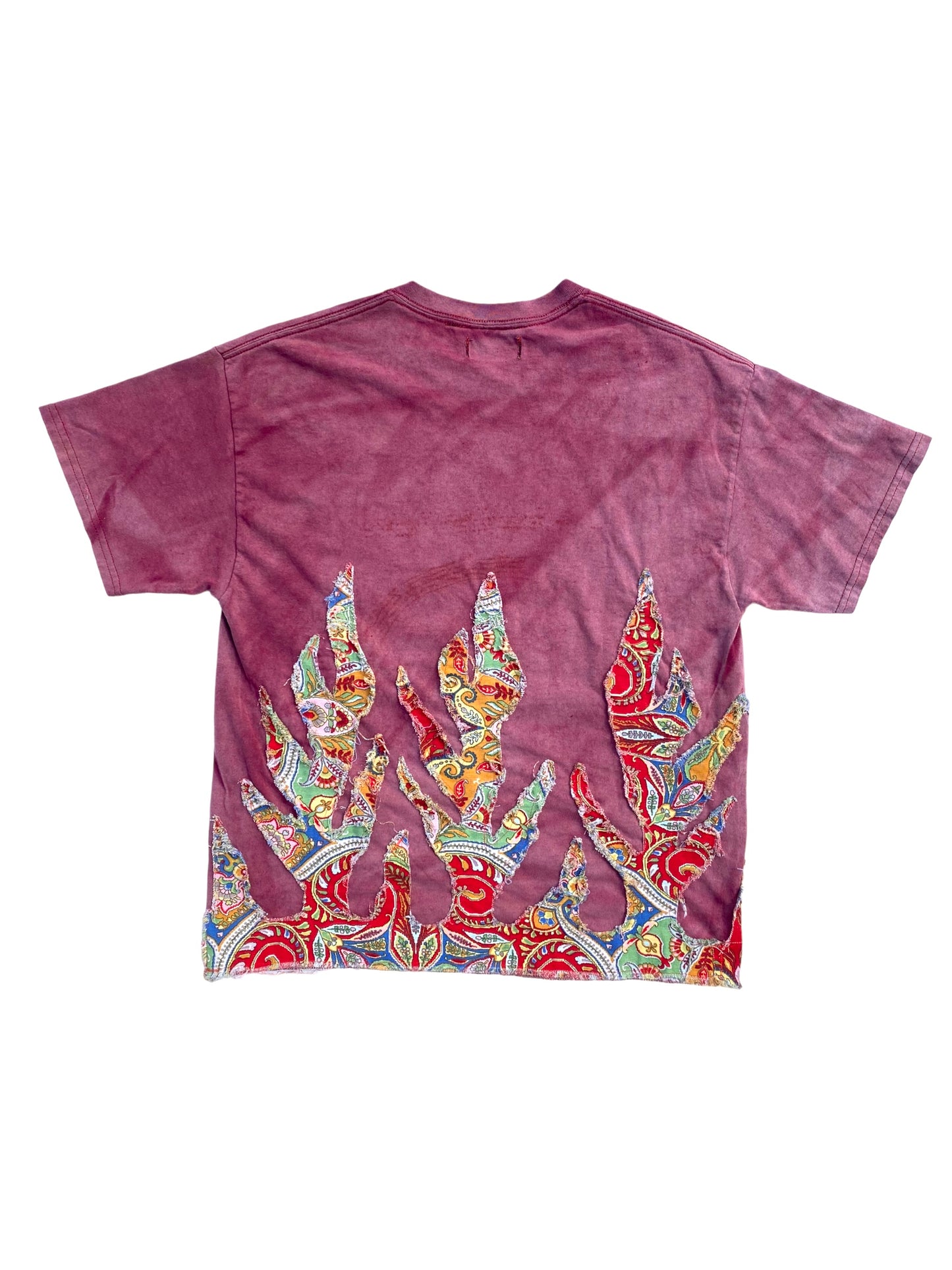 sun faded Harvard paisley flame tee