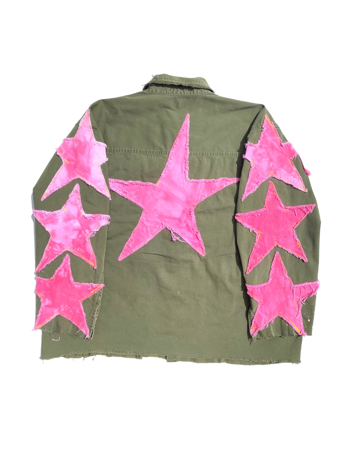 punk star button shirt