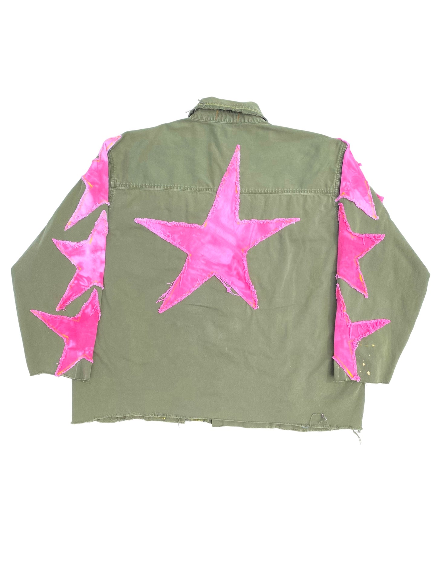 punk star button shirt