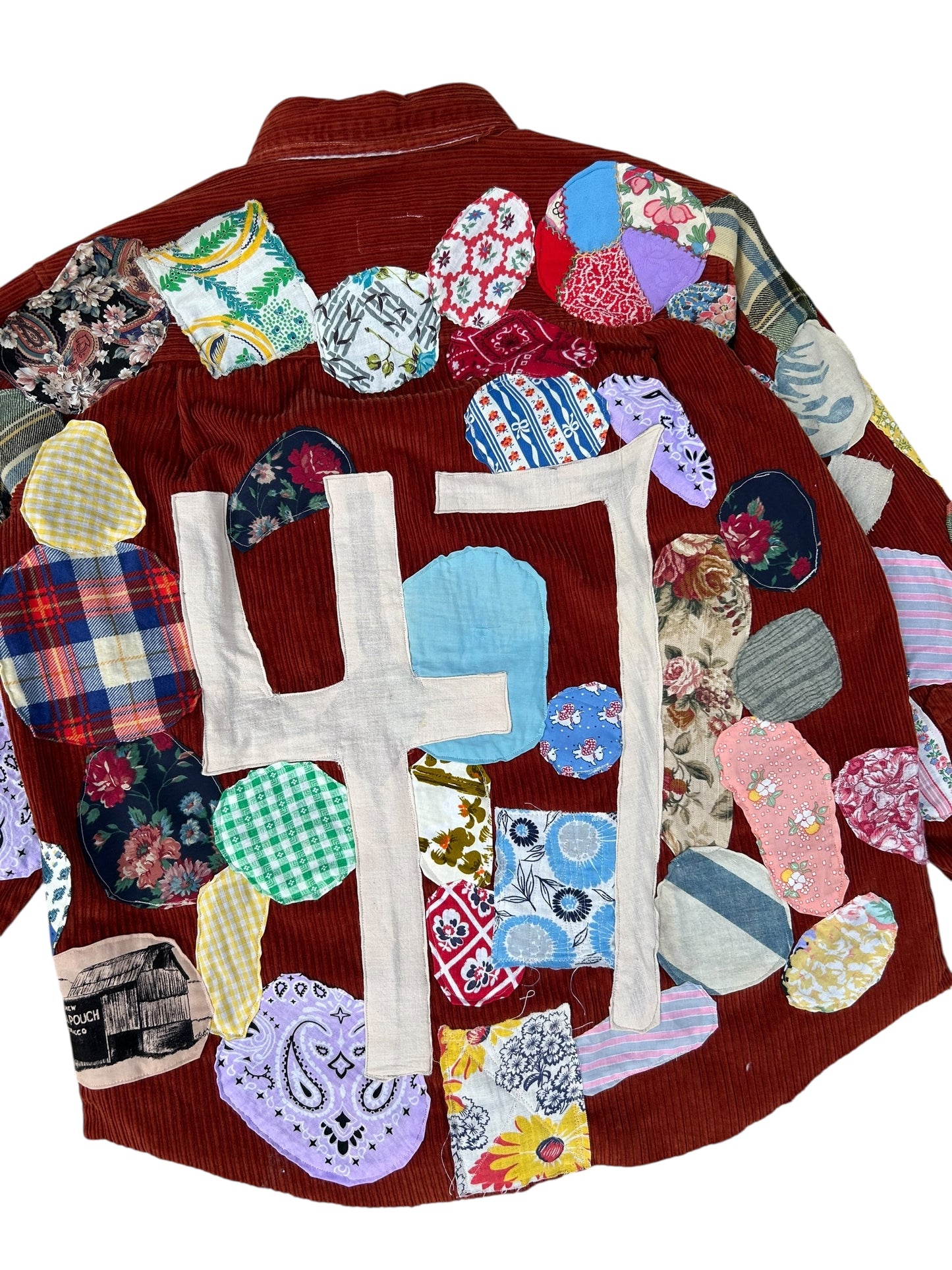 Patched up vintage corduroy button up