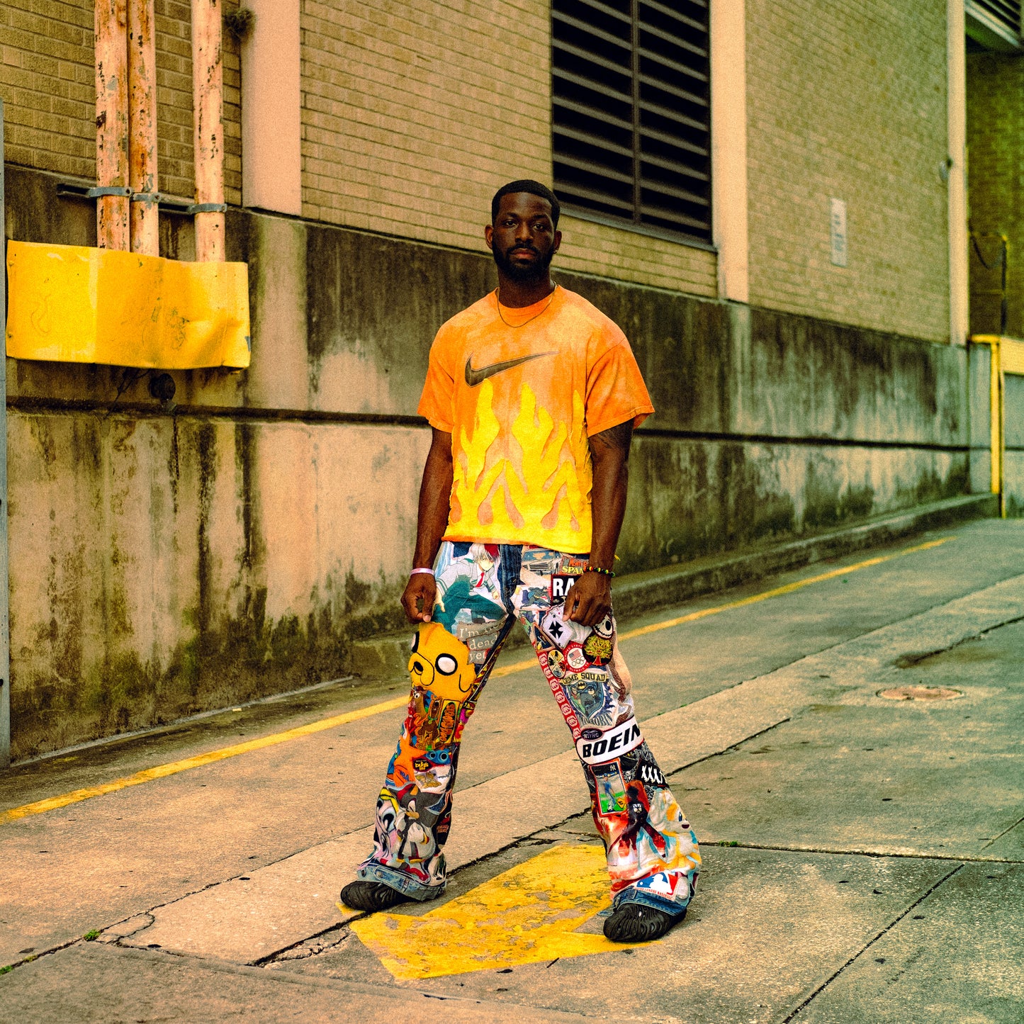 patched up flare levis