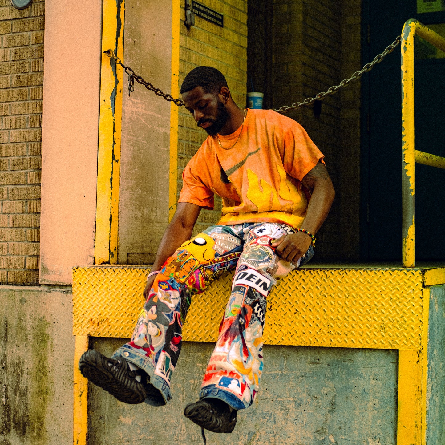 patched up flare levis