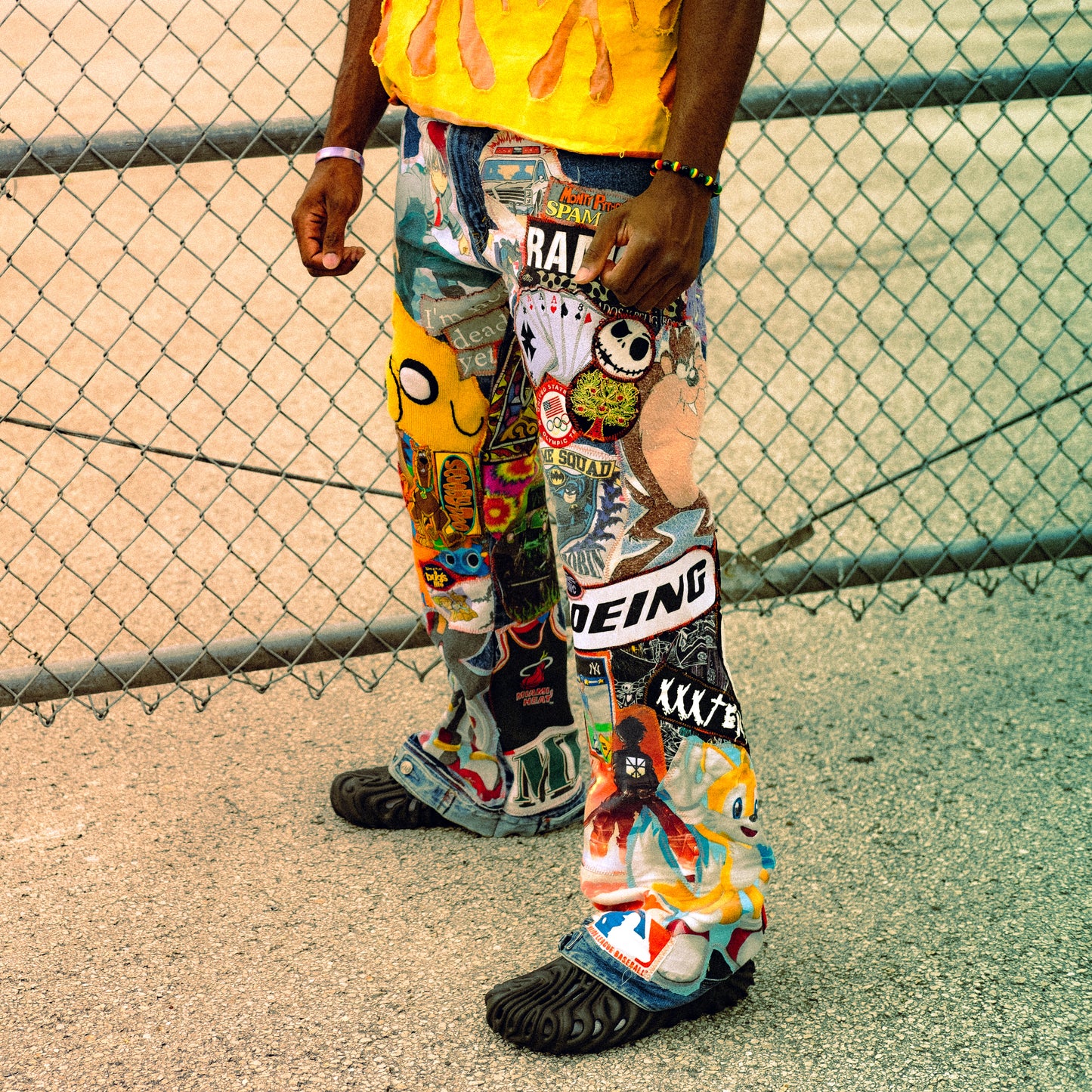 patched up flare levis