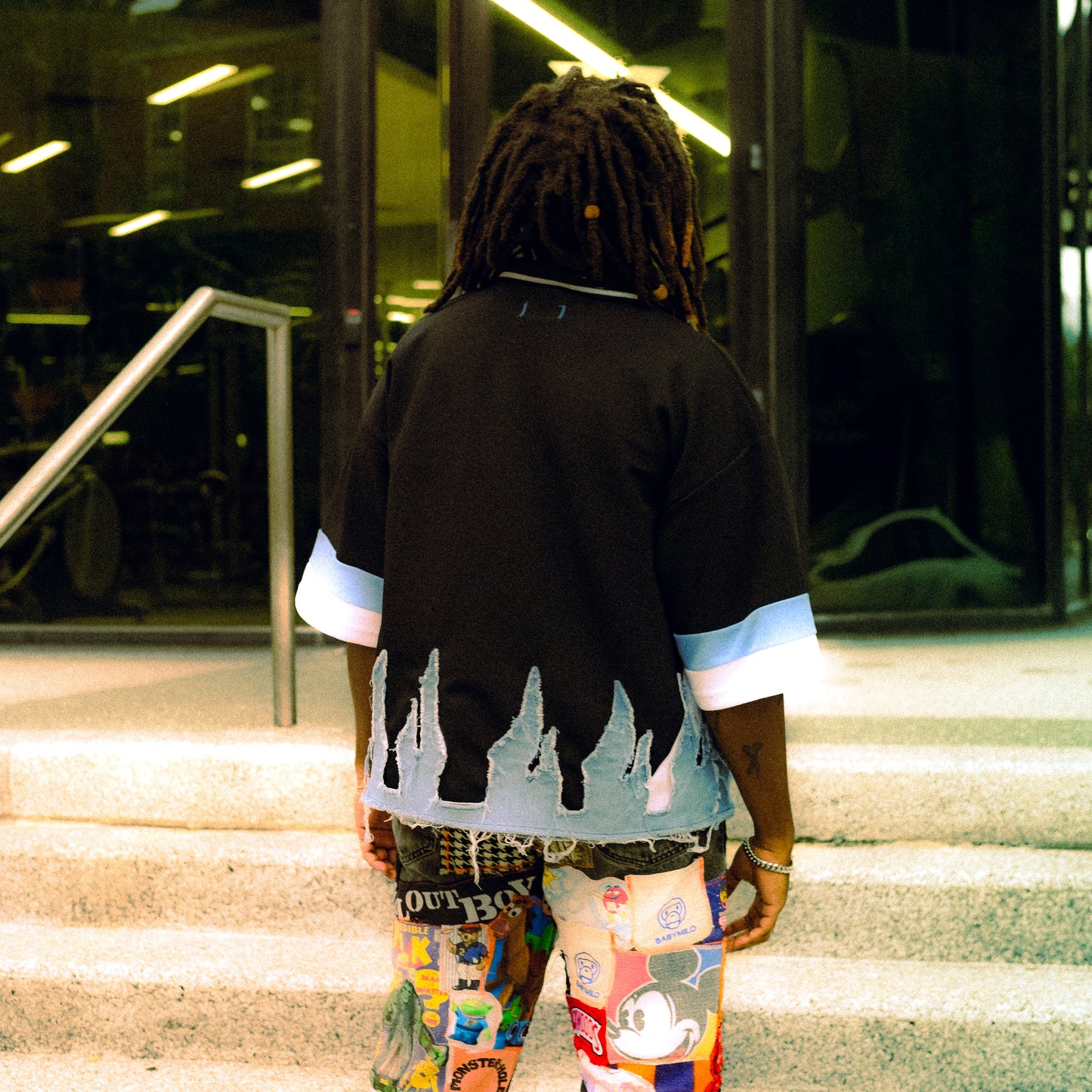 tommy short flame shirt