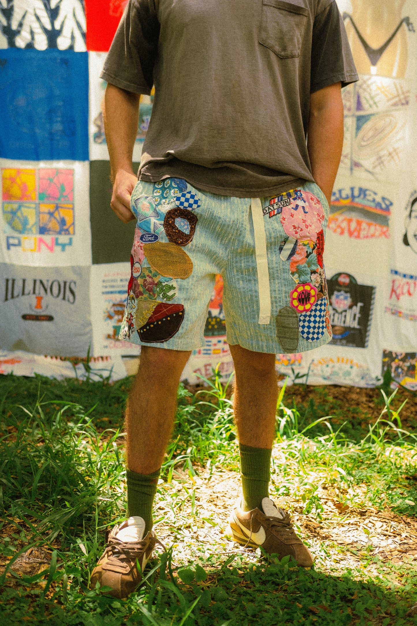 Patched up Kith shorts