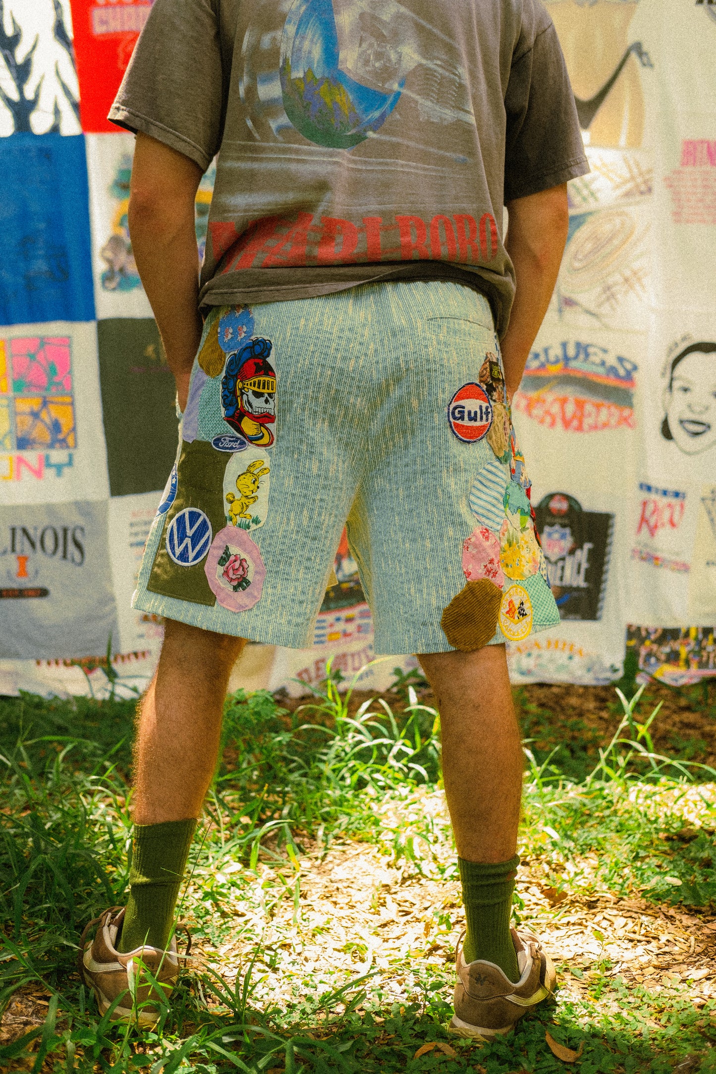Patched up Kith shorts