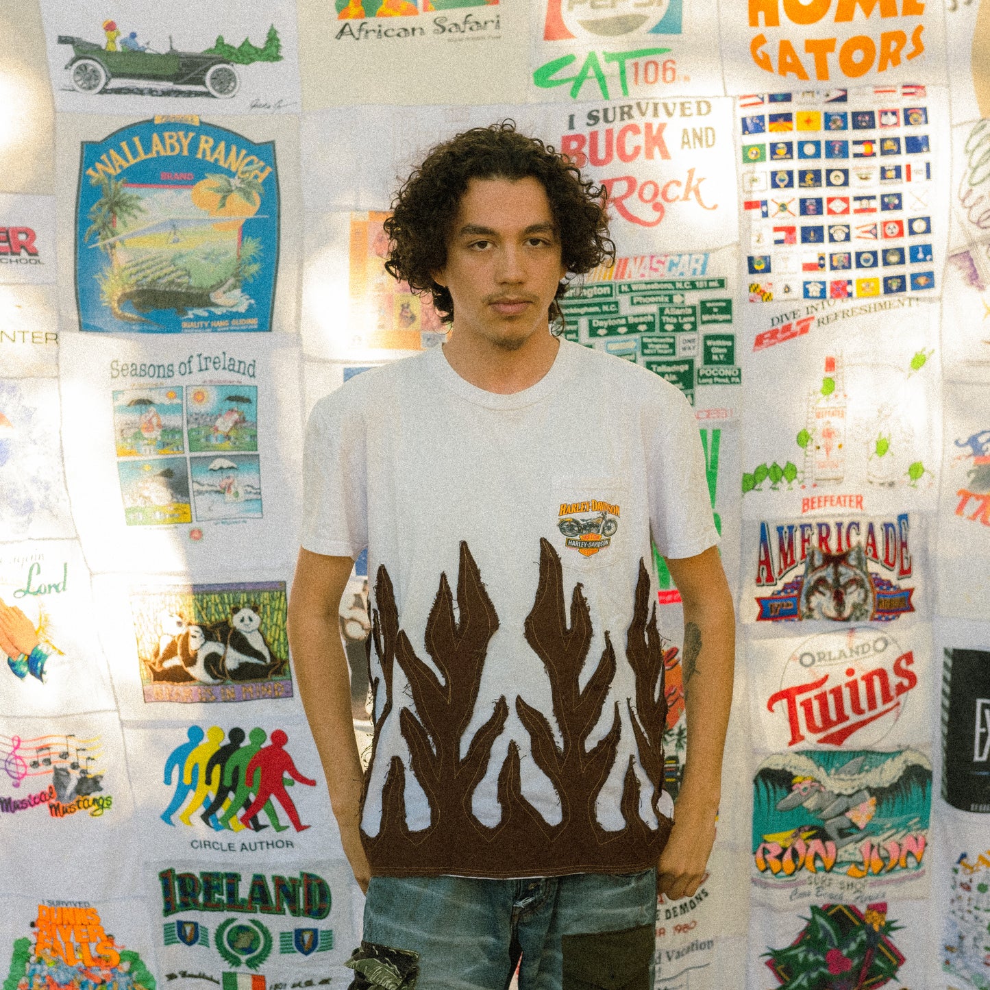Harley flame tee 3