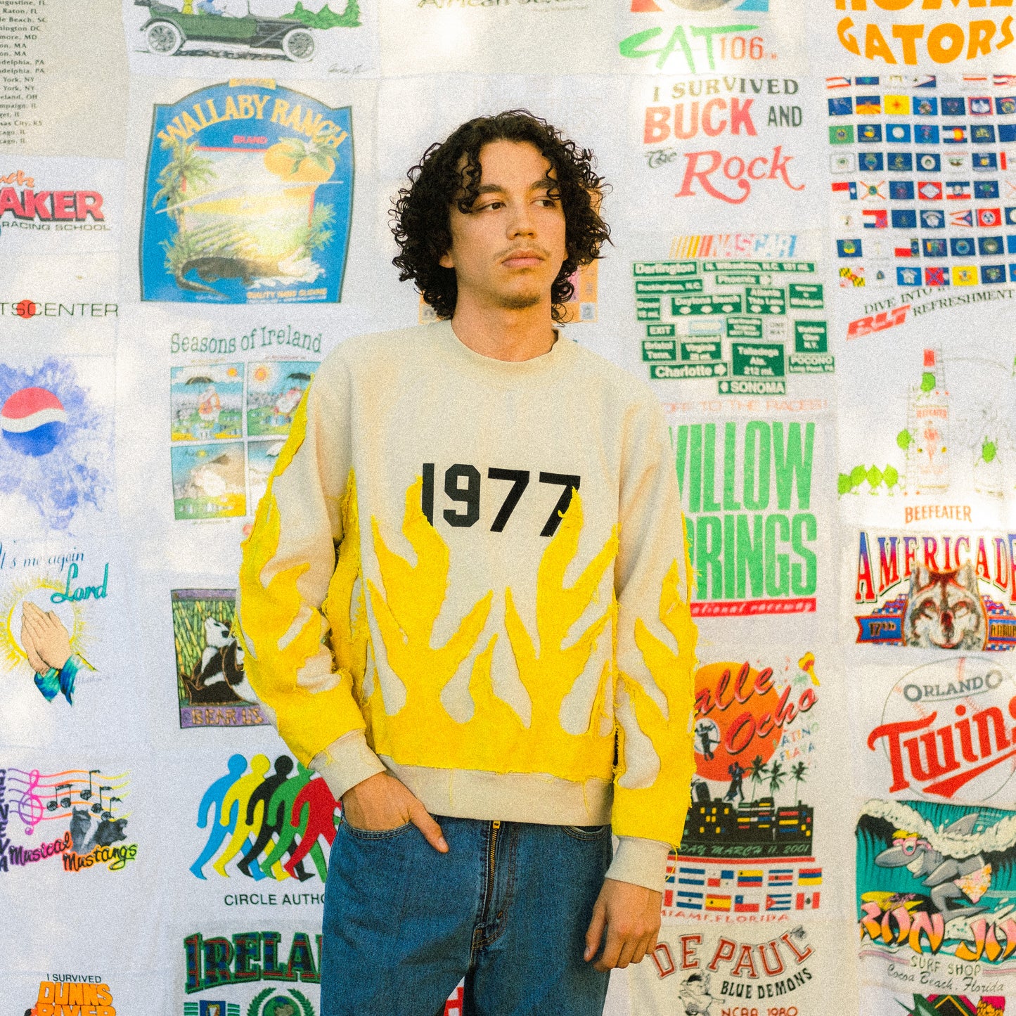 FEAR OF GOD flame sweater