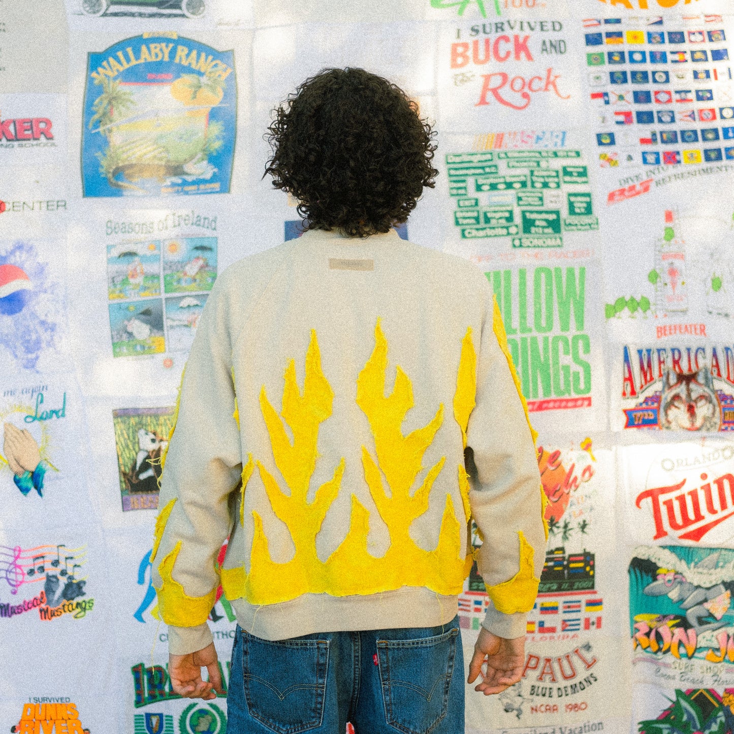 FEAR OF GOD flame sweater