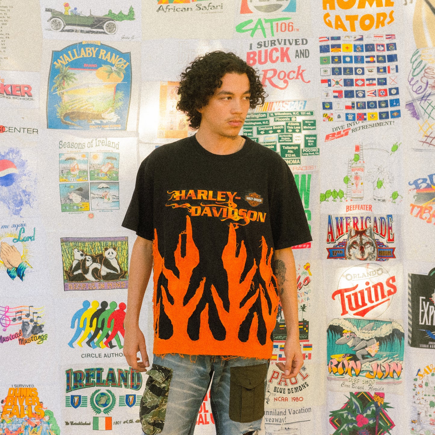 Harley flame tee 10