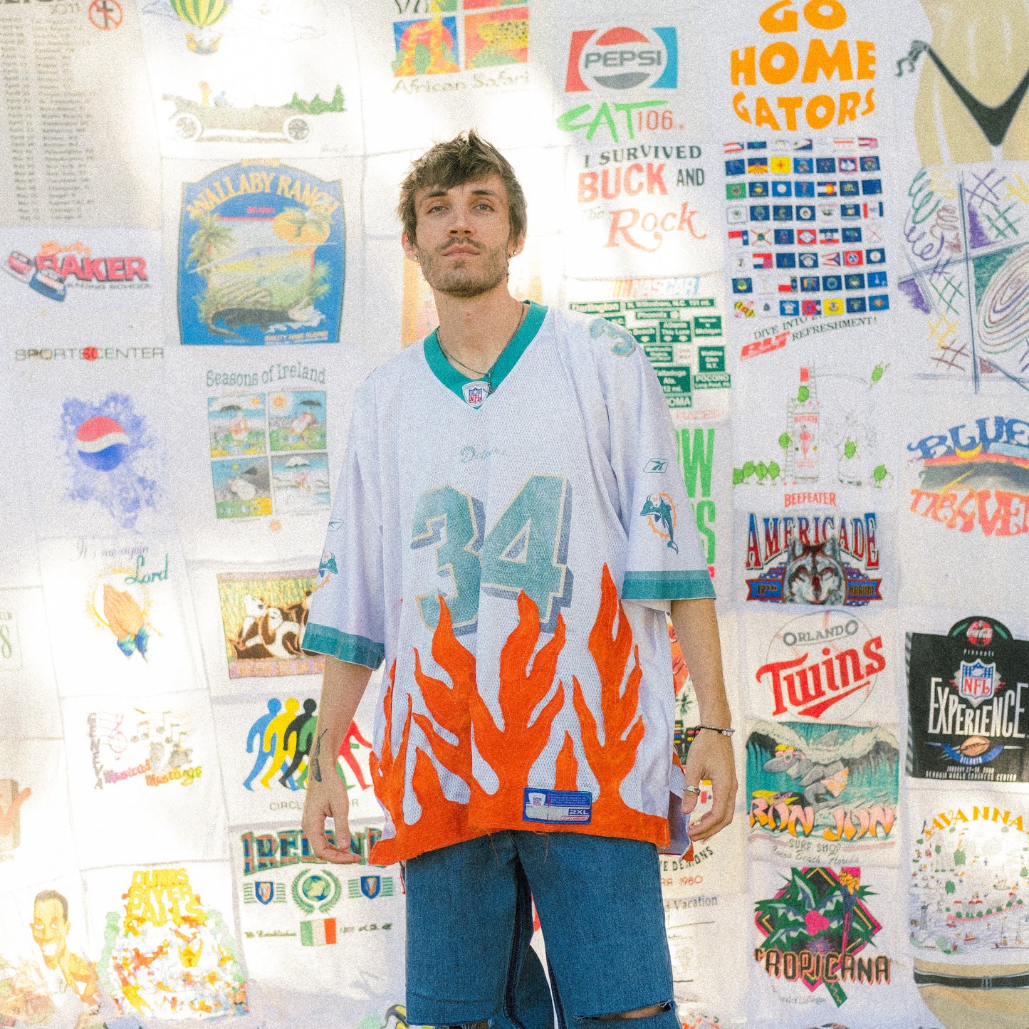 MIAMI DOLPHINS FLAME JERSEY