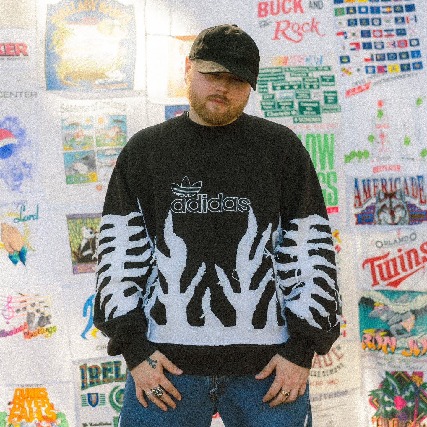 ADIDAS flame sweater
