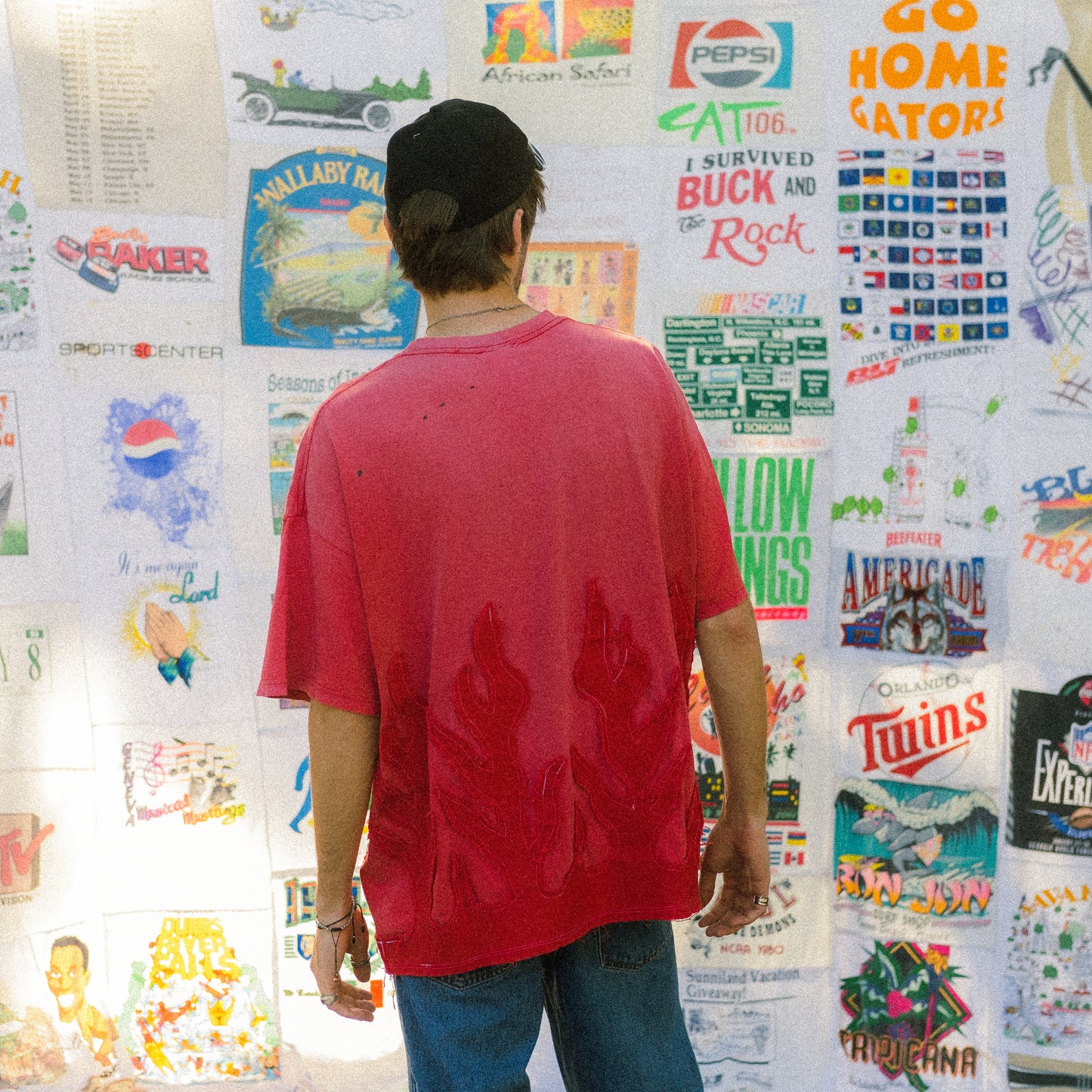 ST LOUIS CARDINALS flame tee 3