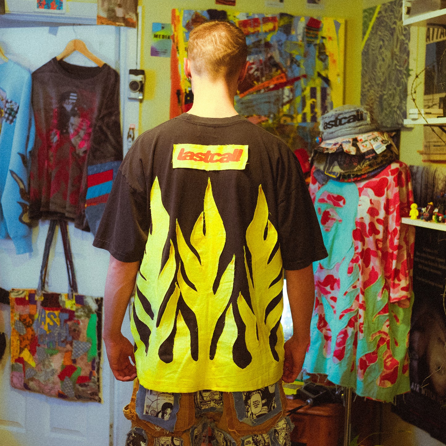 warren lotas flame tee