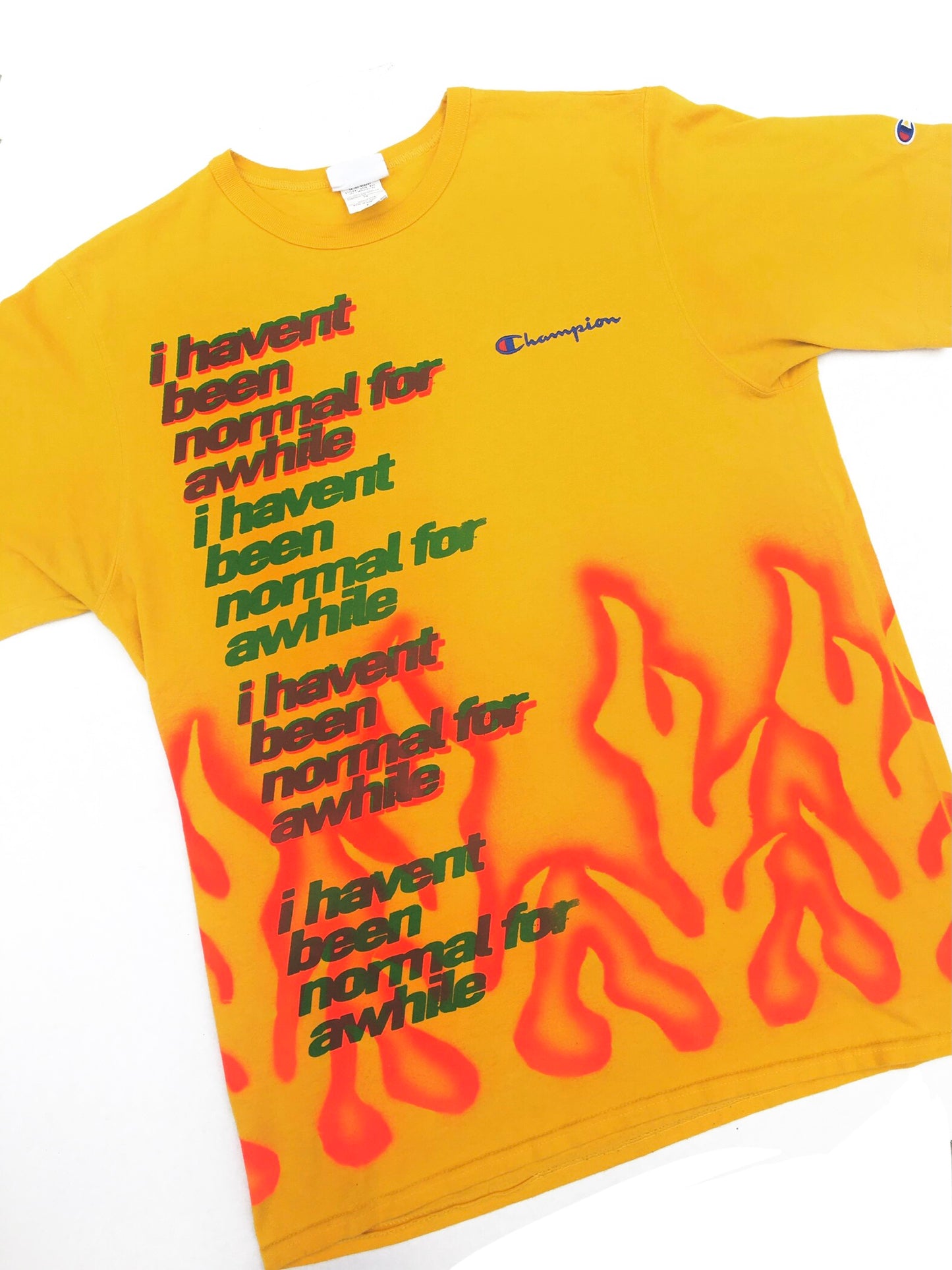 CHAMPION AIRBRUSH FLAME SHIRT