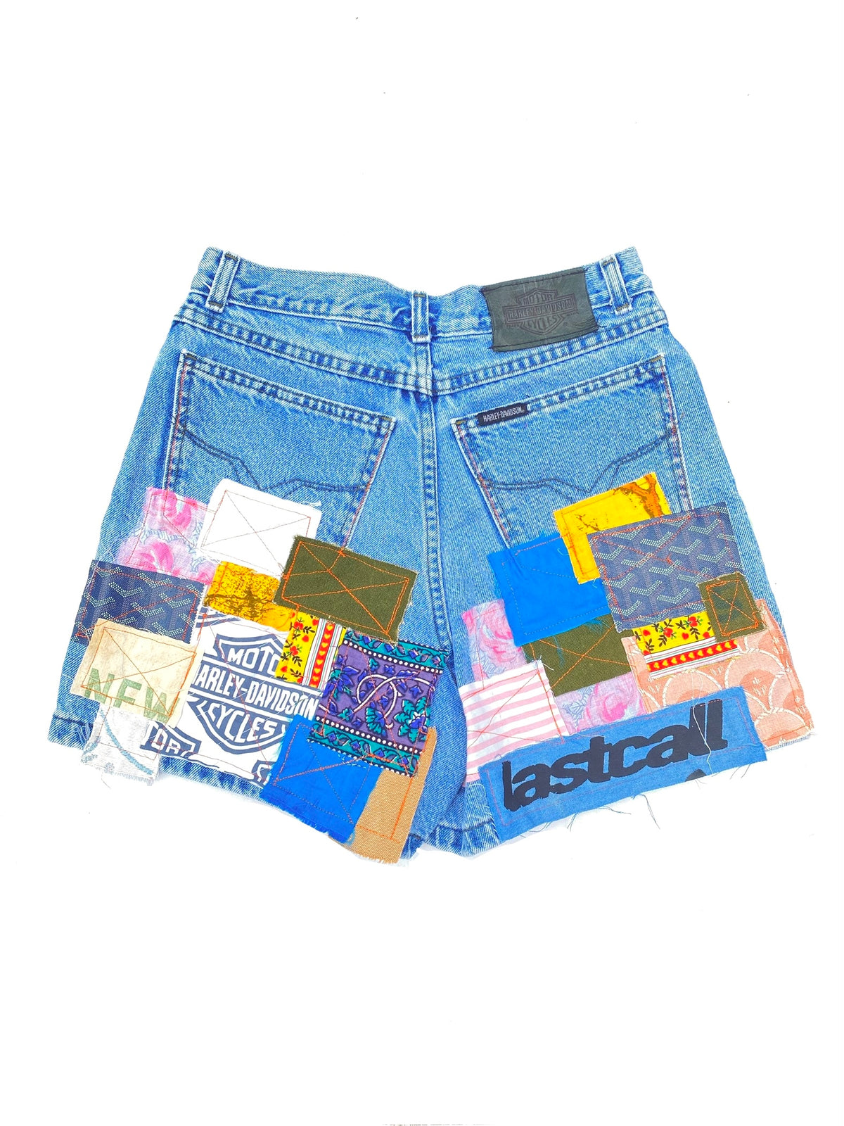 WOMENS PATCHED UP HARLEY DAVIDSON SHORTS