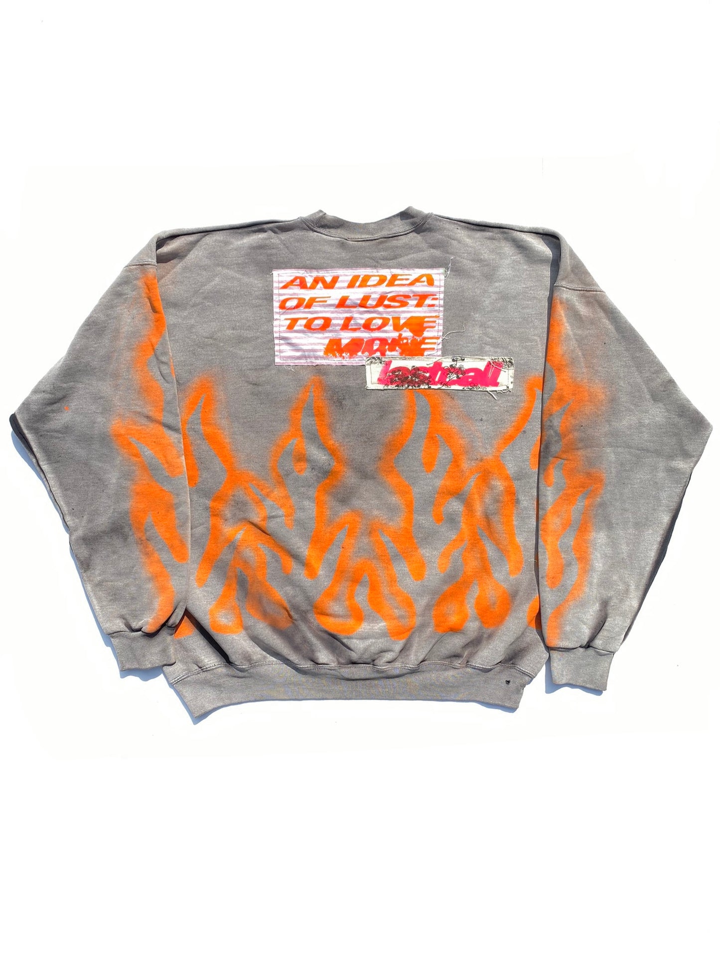 SYSTE-M47 AIRBRUSH FLAME SWEATER