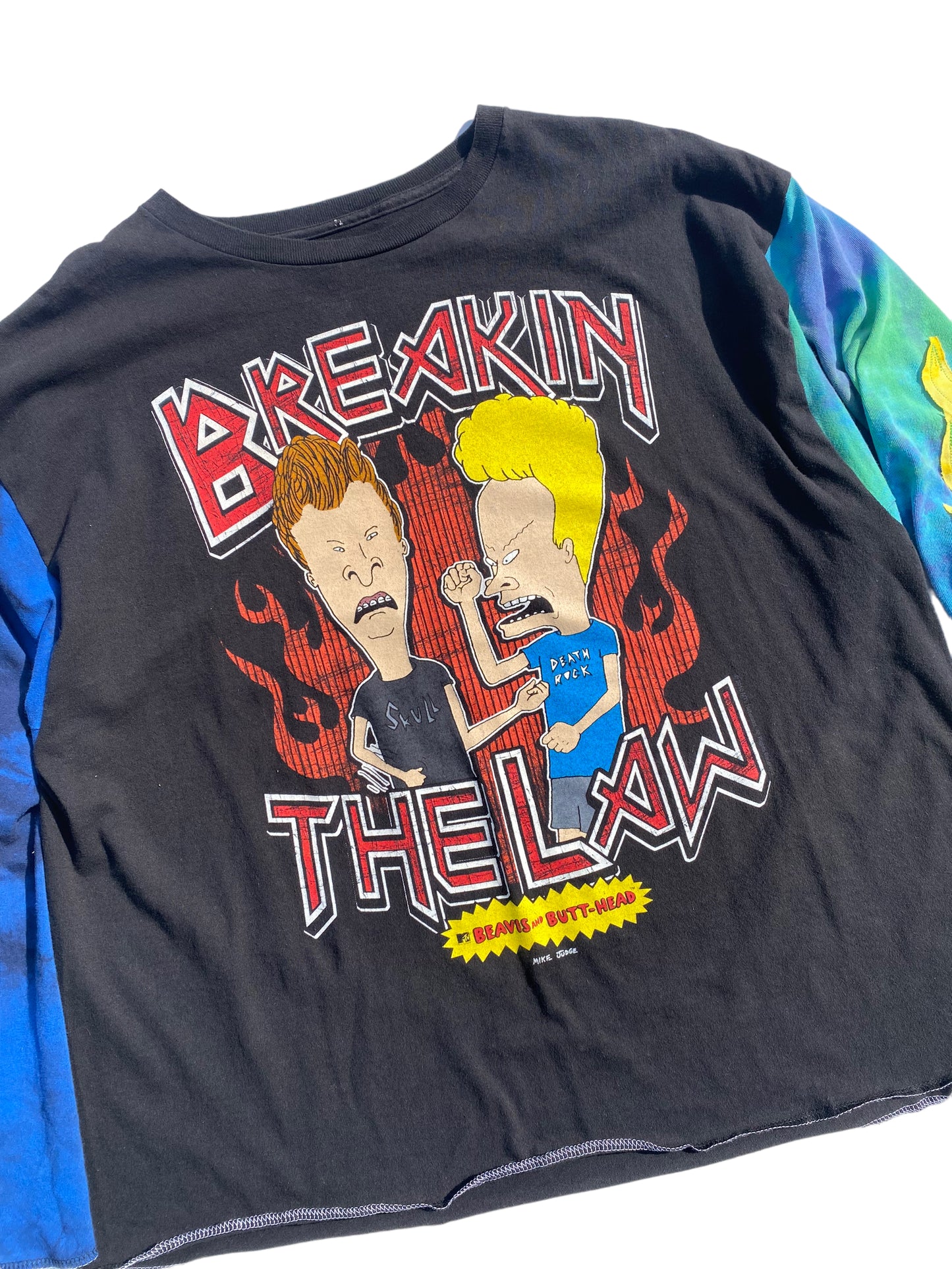 beavis and butt-head longsleeve flame tee