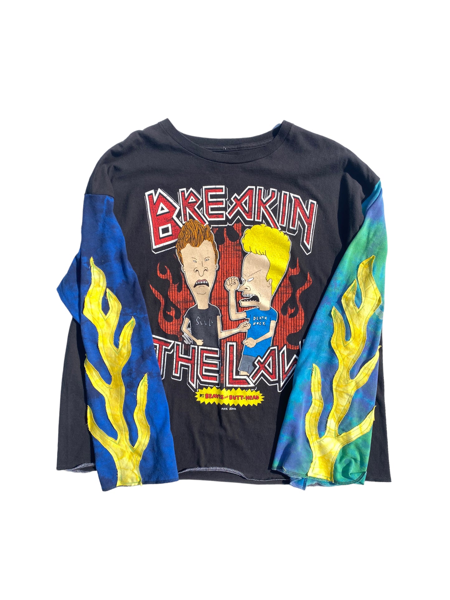 beavis and butt-head longsleeve flame tee