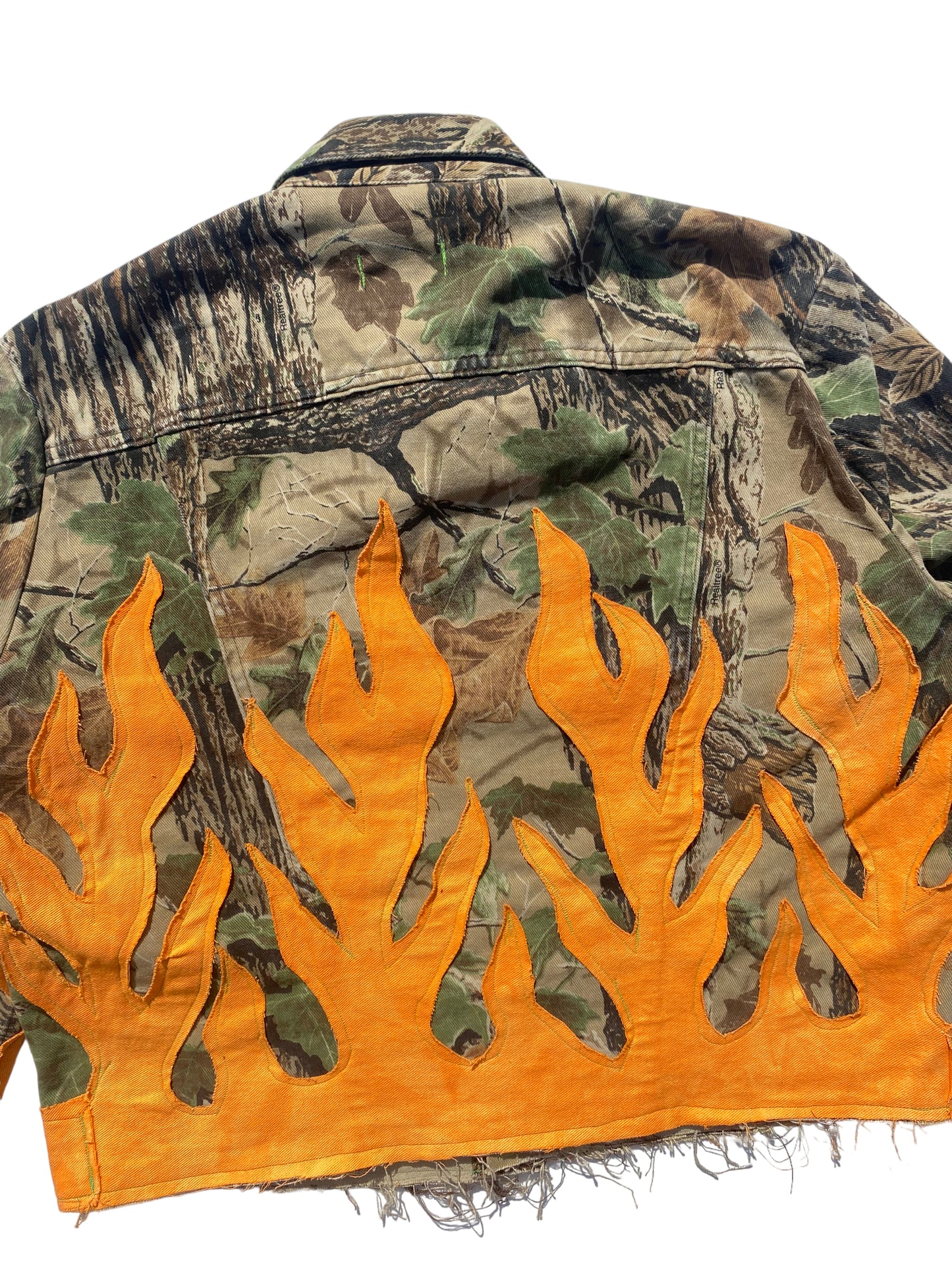 wrangler camo flame jacket