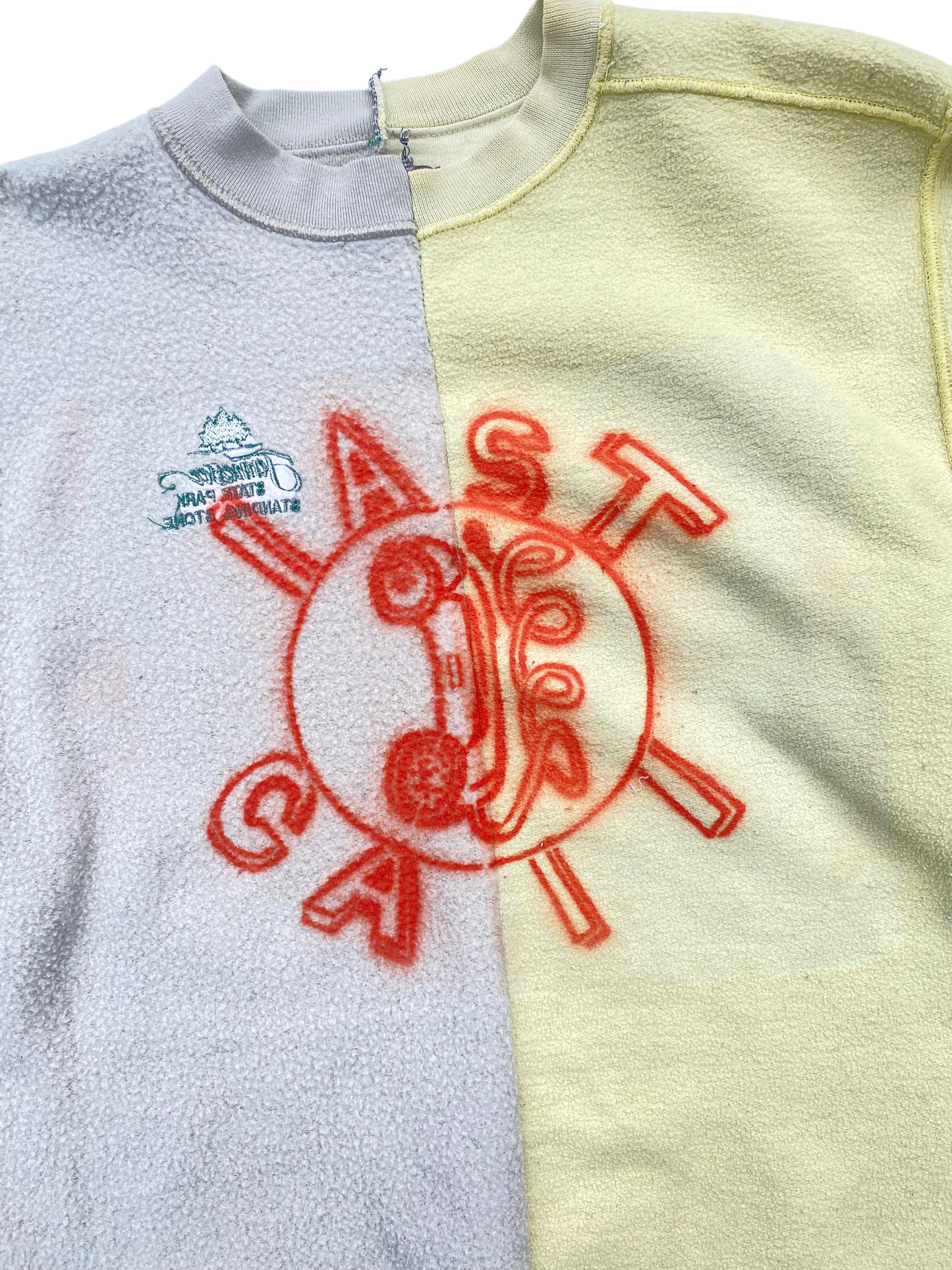 half and half inside out flame sweater 02