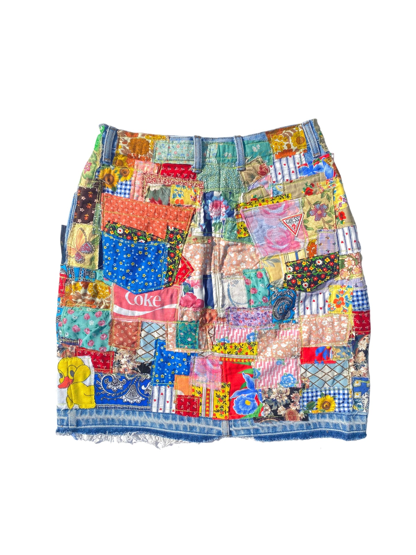 guess denim patched skirt 01