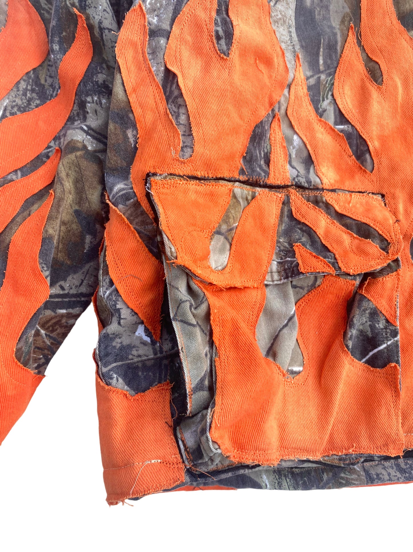 realtree camo flame jacket