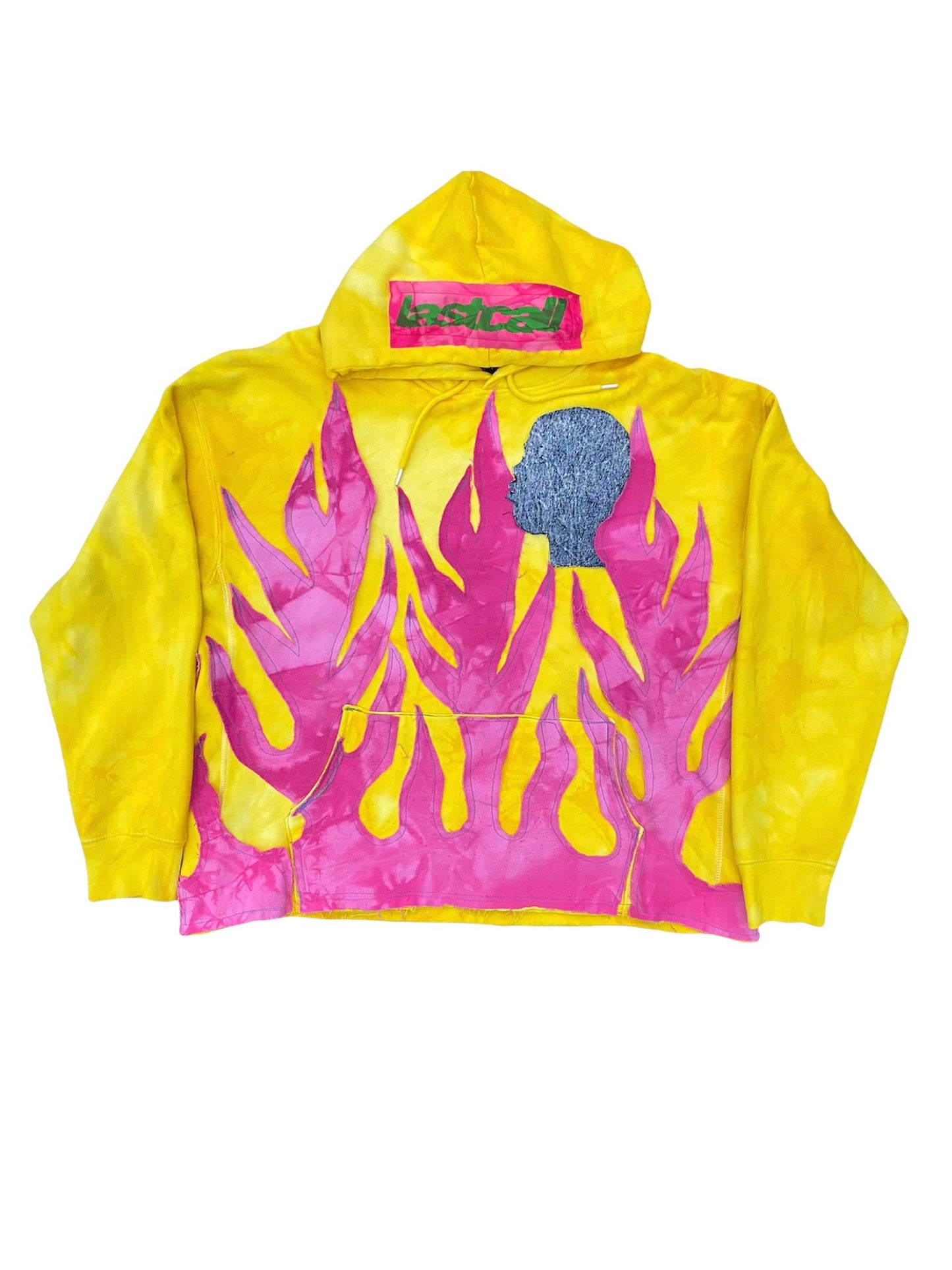 yellow flame hoodie