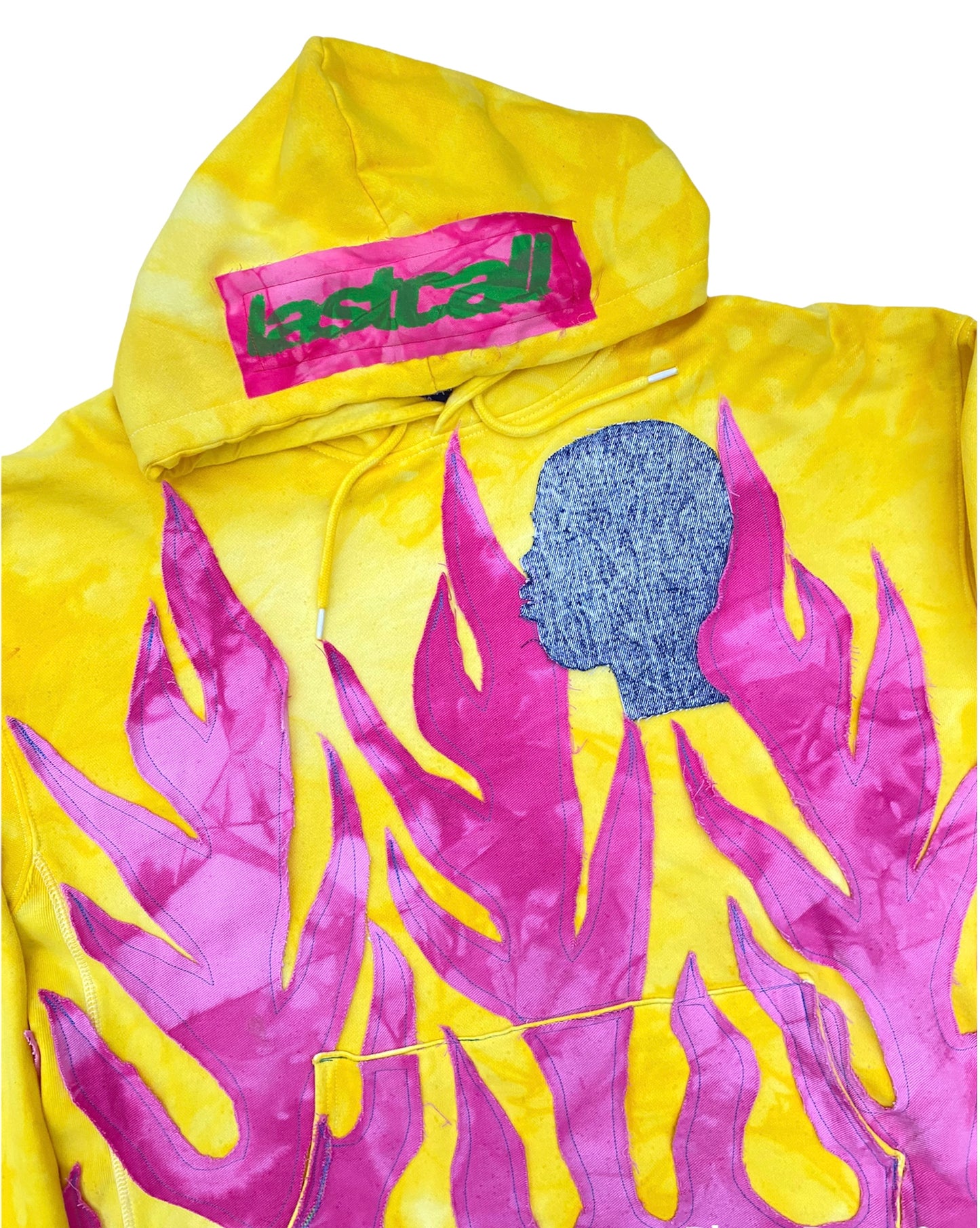 yellow flame hoodie