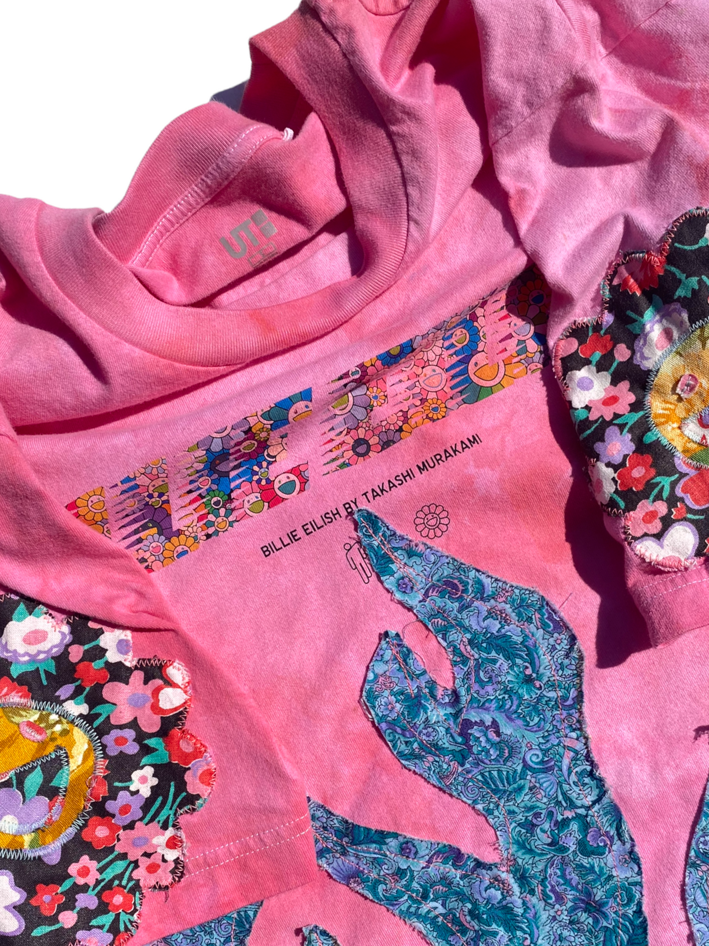 Billie eilish x Takashi Murakami floral flame tee