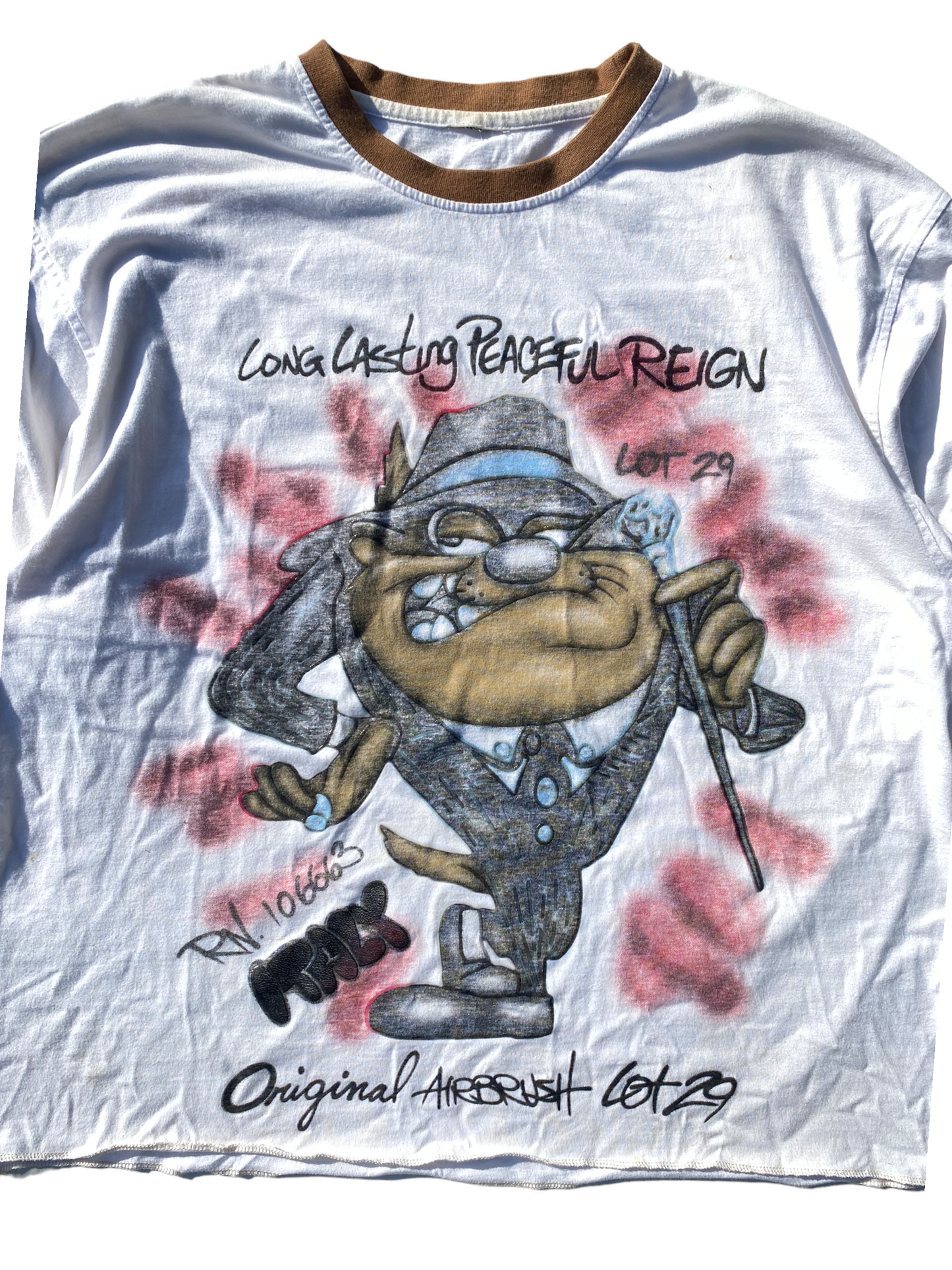 y2k taz net sleeve tee
