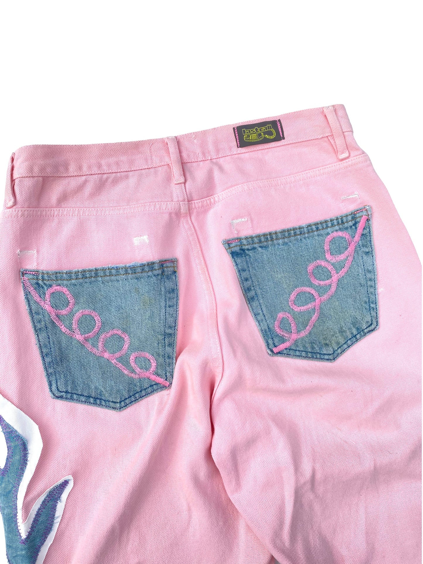 flame pink jeans