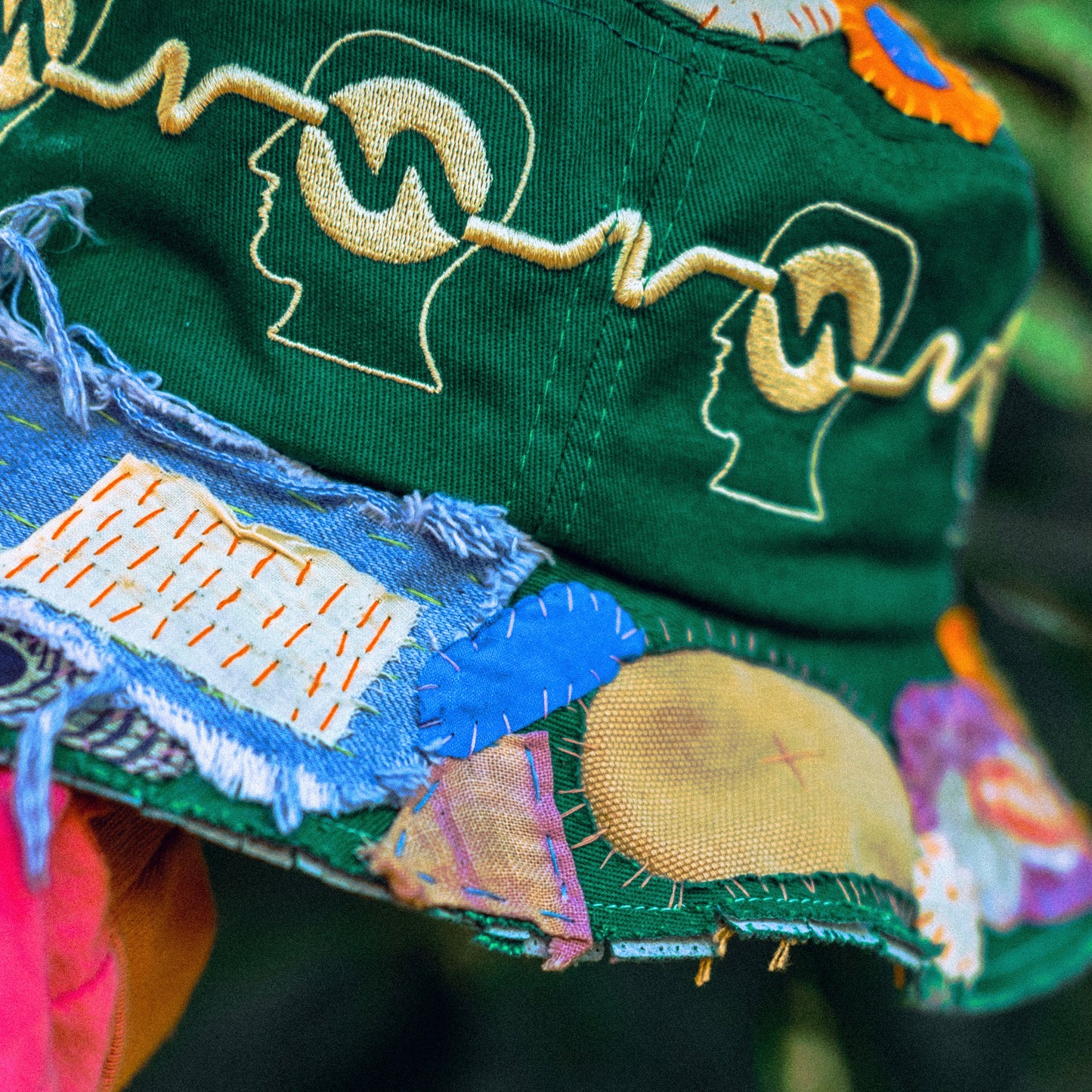 hand stitched braindead bucket hat