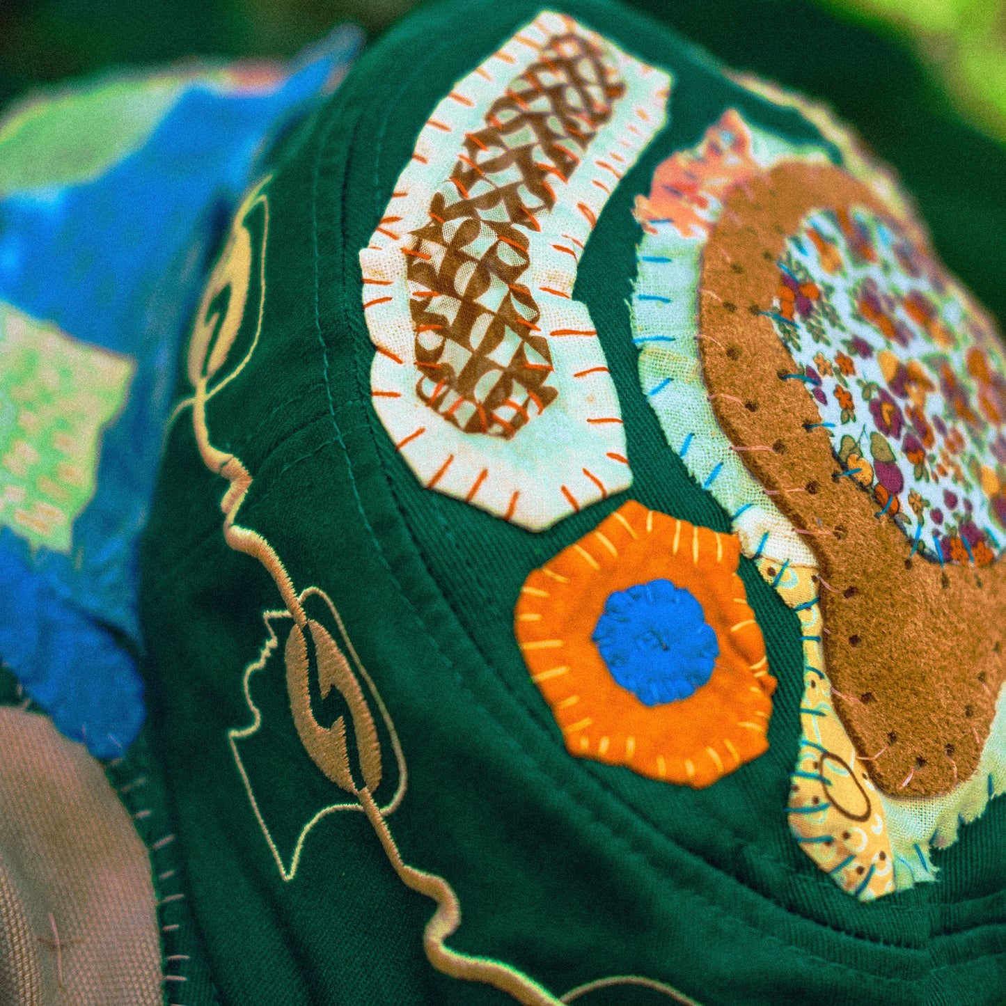 hand stitched braindead bucket hat