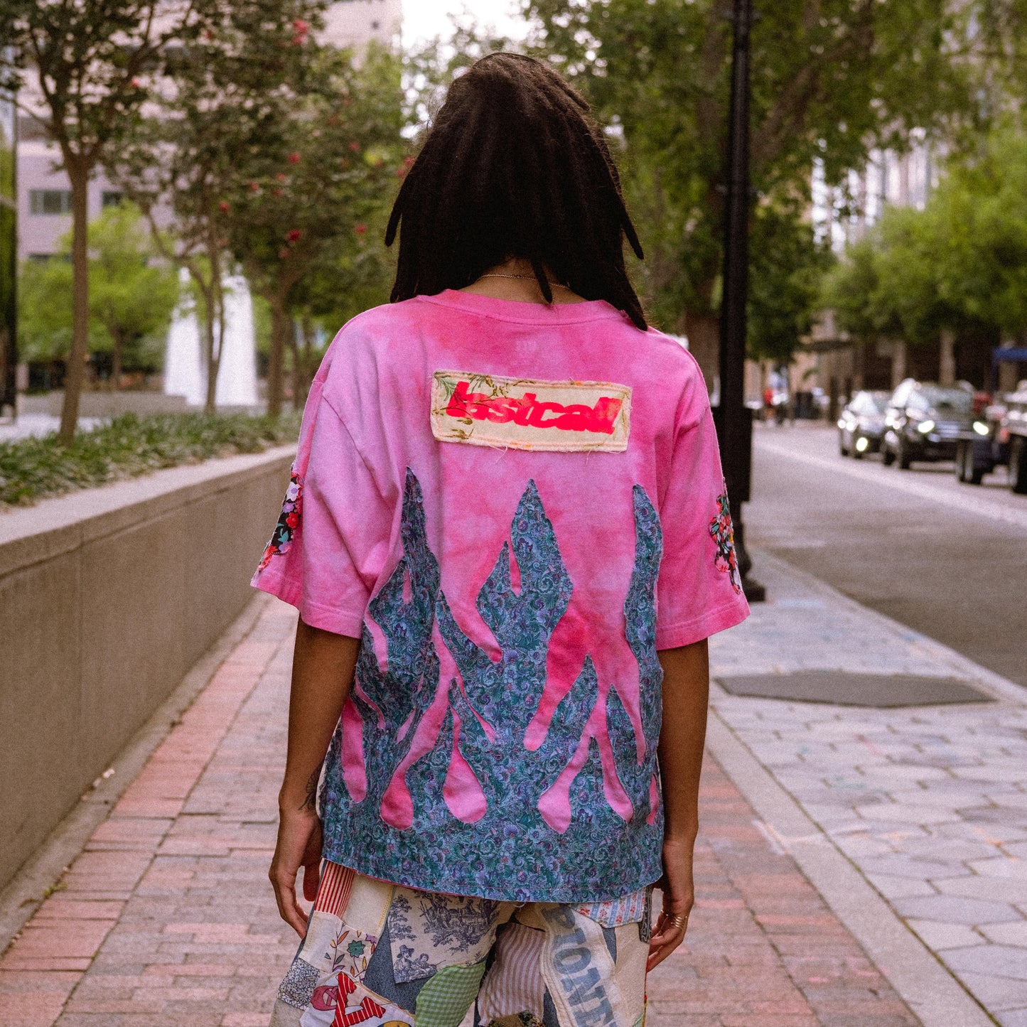 Billie eilish x Takashi Murakami floral flame tee