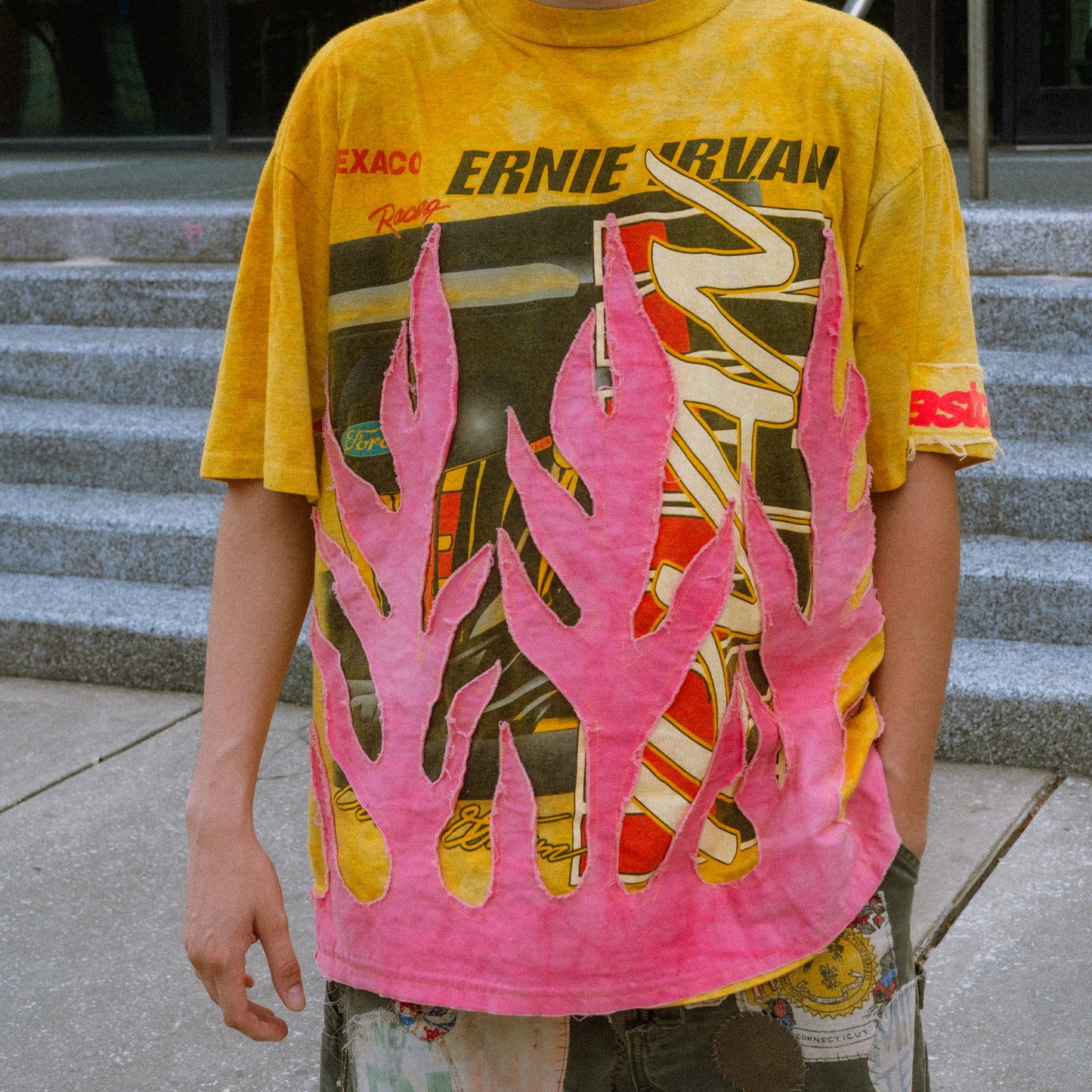 vtg ernie irvan nascar flame tee