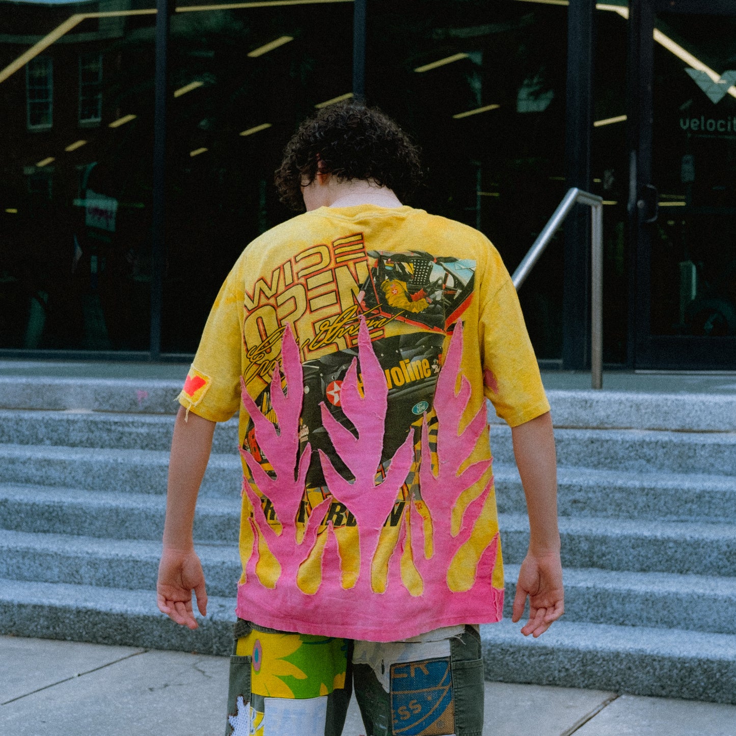 vtg ernie irvan nascar flame tee