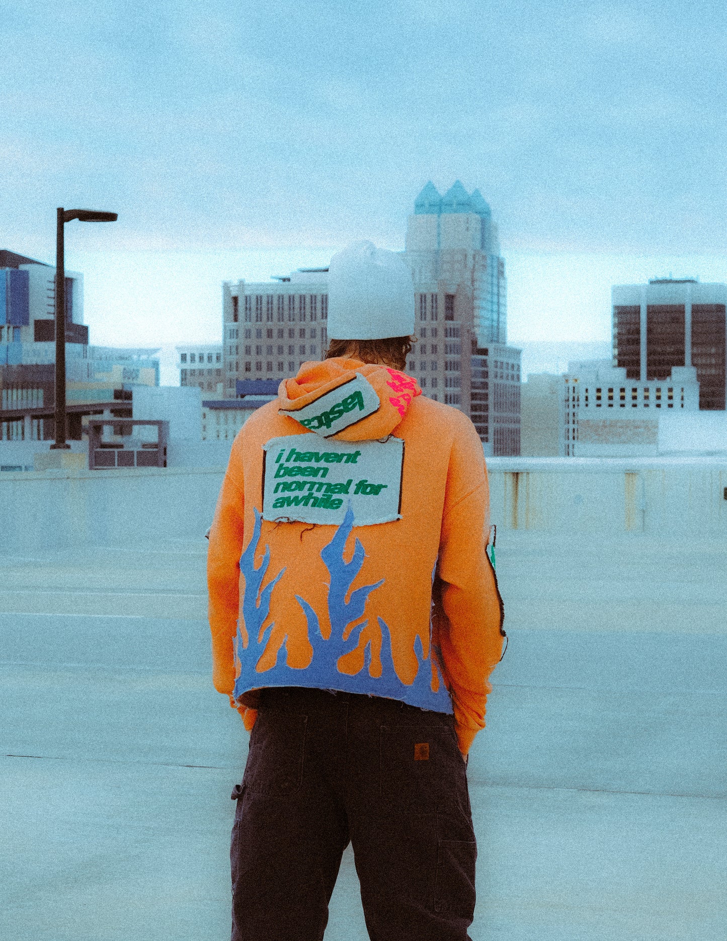 ORANGE FLAME HOODIE